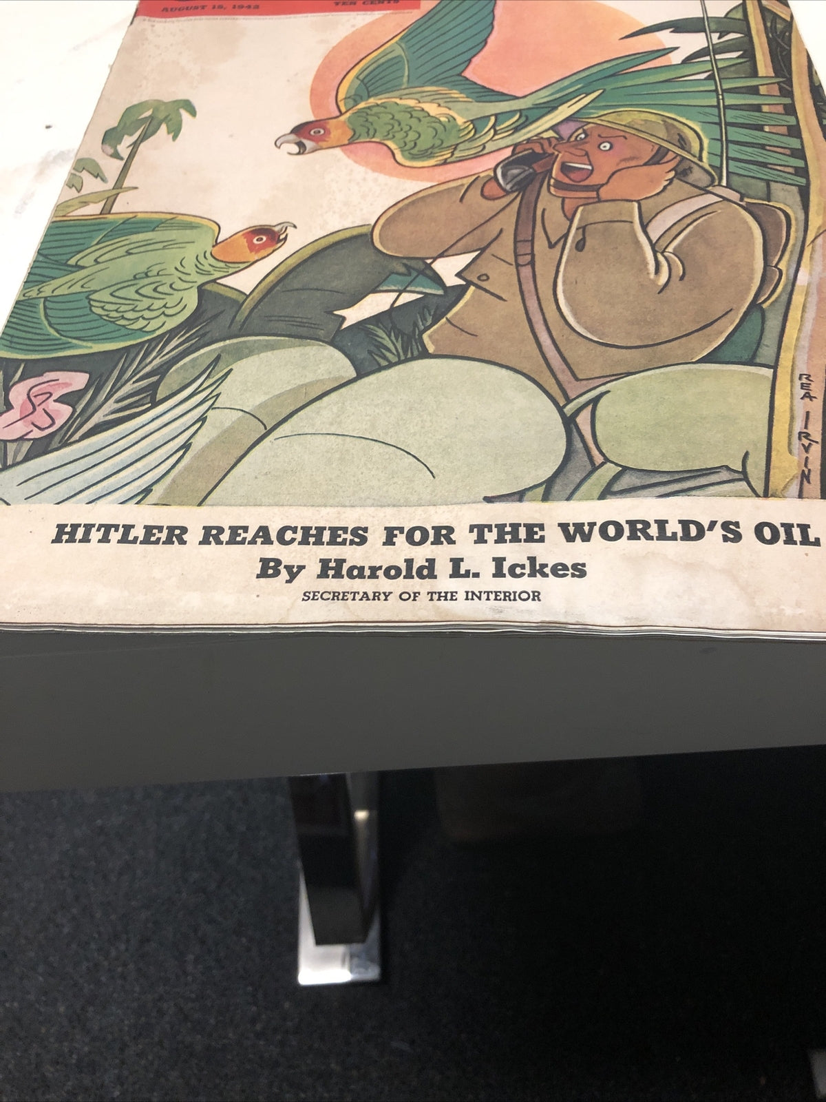 COLLIER'S MAGAZINE 15 AUGUST 1942 WWII WAR NEWS - HITLER REACHES FOR... History1