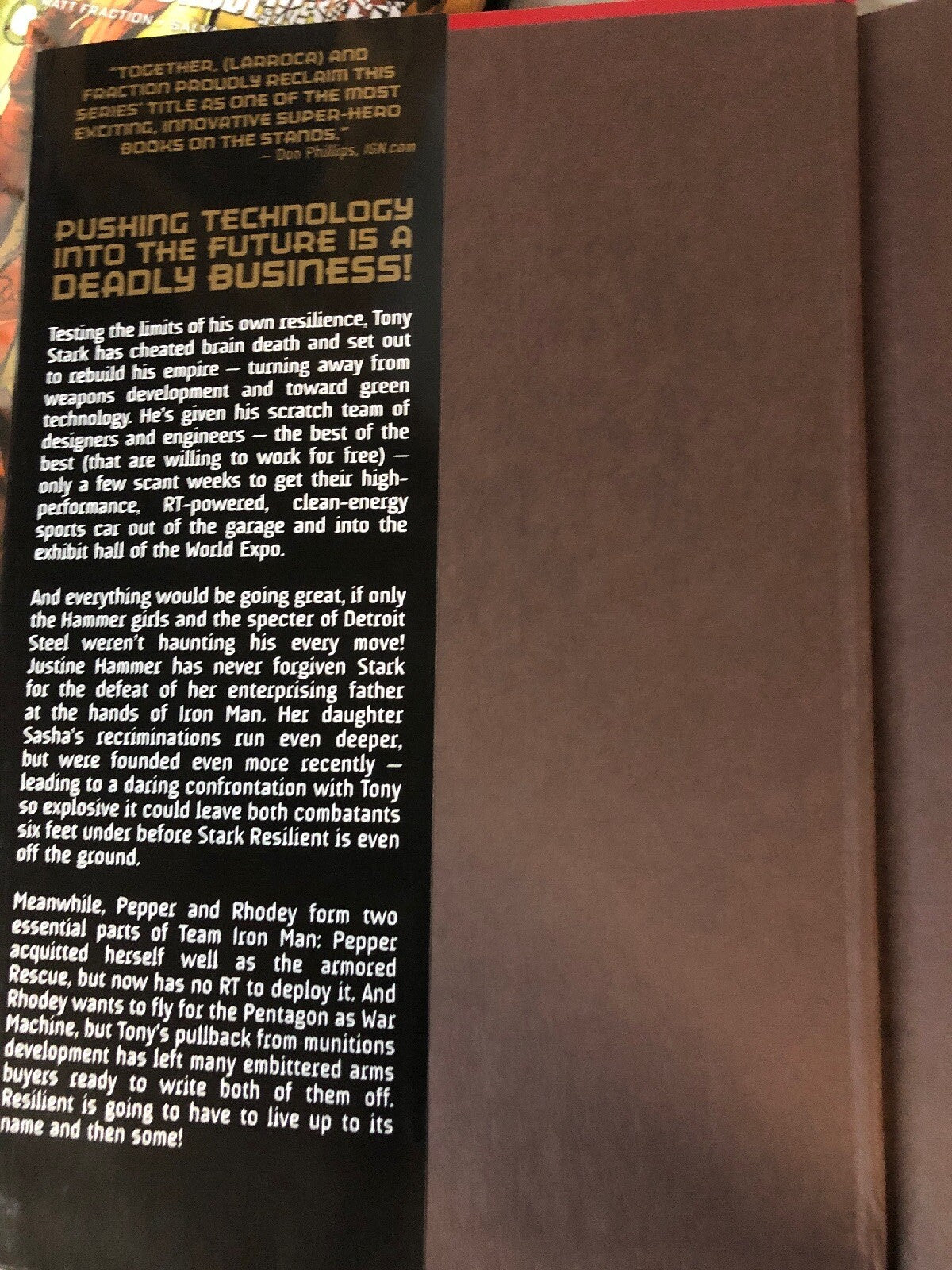 Invincible Iron Man Stark Resilient Vol 6 Marvel Premiere Edition Hard Cover2
