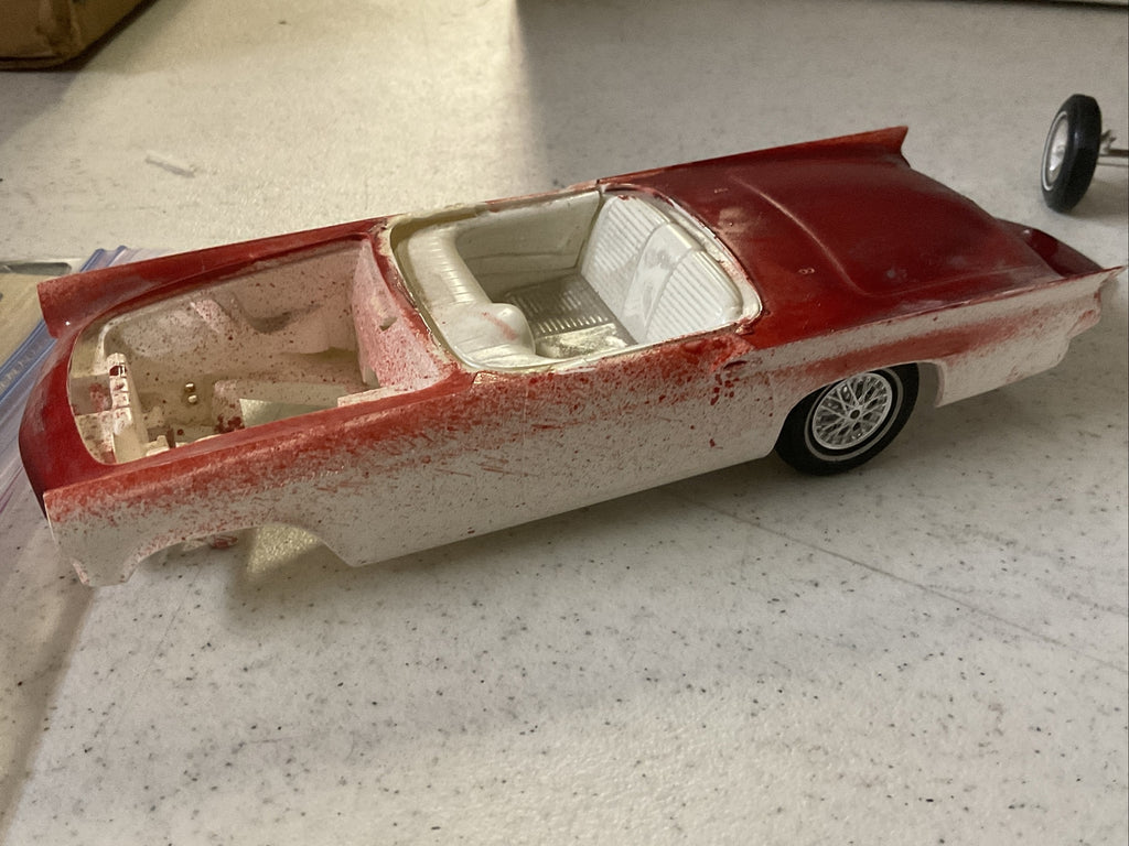 Vintage model car junkyard F/C Restoration Lot 57 TBird, Ford1