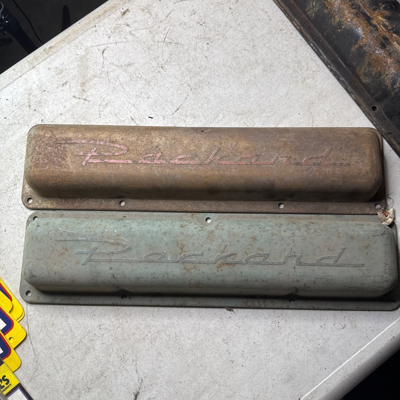 Vintage Packard Valve Cover – Pair – Original – Rat Rod scta0