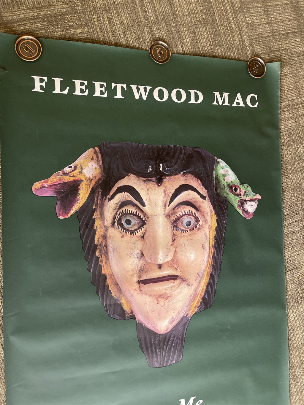 #79 1990 FLEETWOOD MAC Behind The Mask Subway Record Promo POSTER 60”7