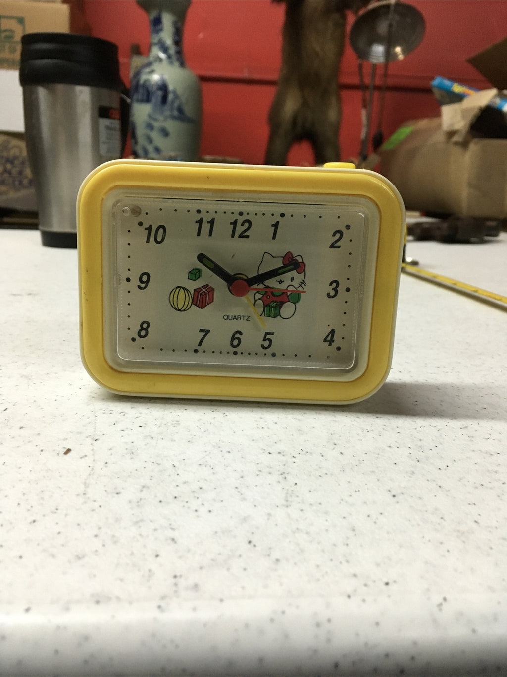Vintage Hello Kitty Vintage Quartz Alarm Clock With Gift Box Untested1