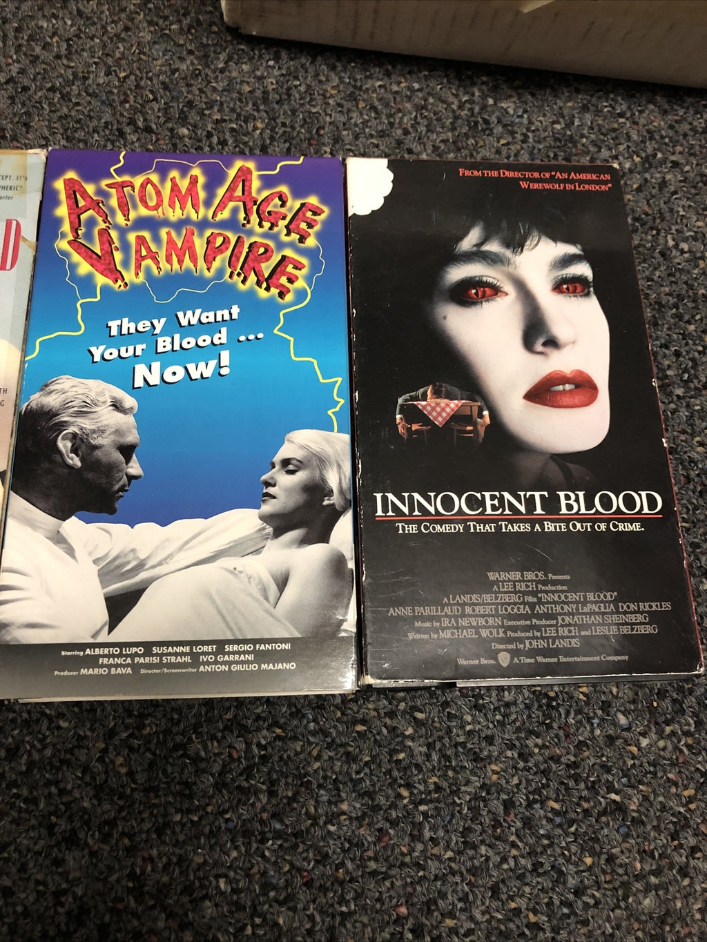 Lot Of 4 Horror VHS Tapes Gore Slasher Vampire2