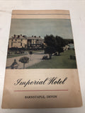 Vintage England Imperial Hotel – Devon – England Handout And Pamphlet0