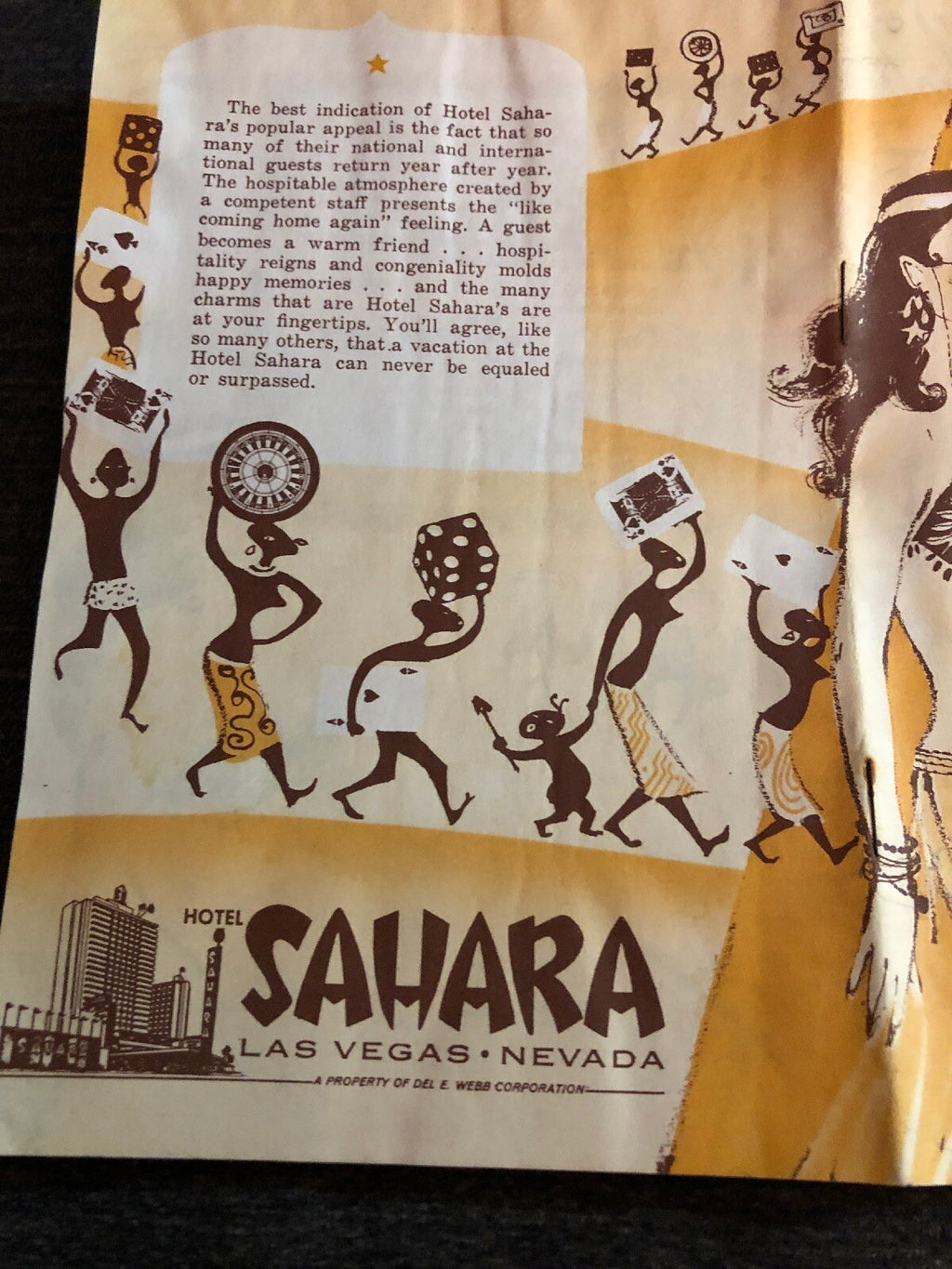 Las Vegas Souvenir Gaming Guide with Arabs and African Native Motif 19542
