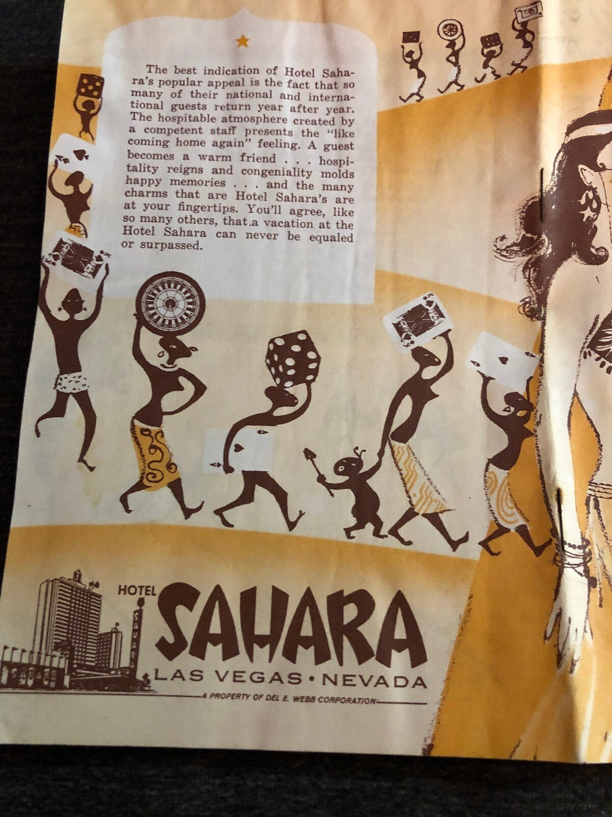 Las Vegas Souvenir Gaming Guide with Arabs and African Native Motif 19542