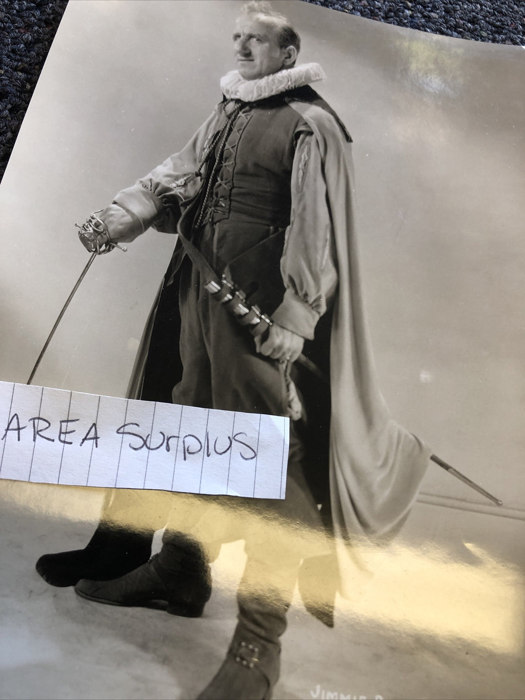 RARE Original Photo Of Jimmy Durante “Don Juan” Candid Shot 9”x6”5