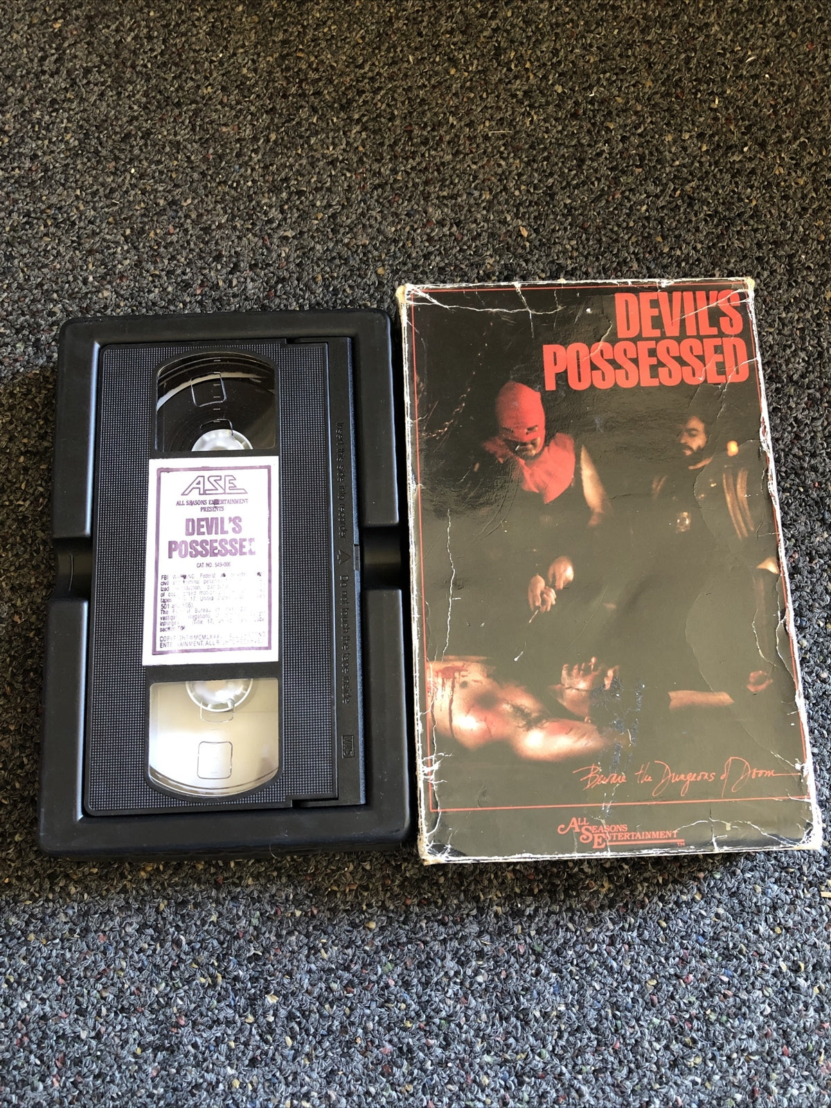 Devil's Possessed - (VHS,1986) Rare - Big Box Horror Gore0
