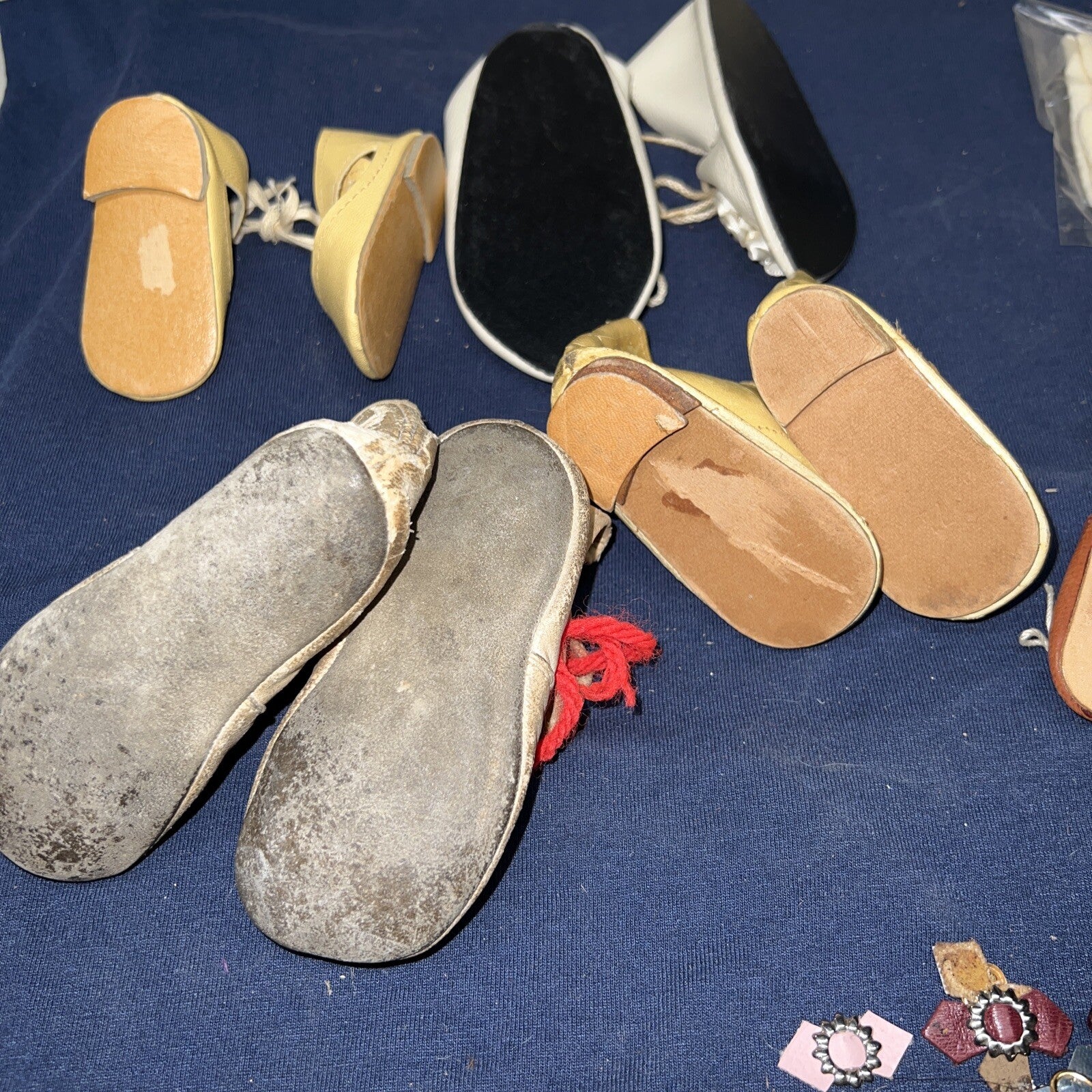 Lot of Antique Vintage Shoes And Shoe Parts / Accessories/ Socks7