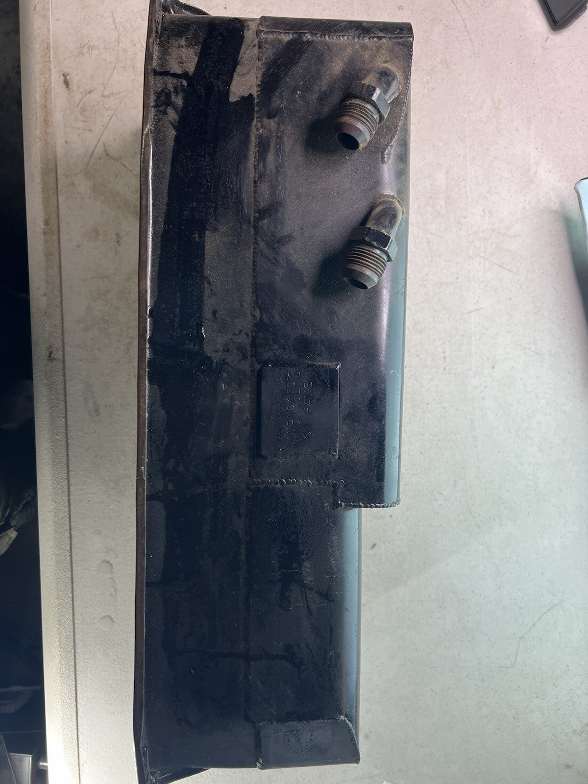 Vintage Hamburger’s Oil Pan – Welded Steel Drag Racing Sump – Baffled4