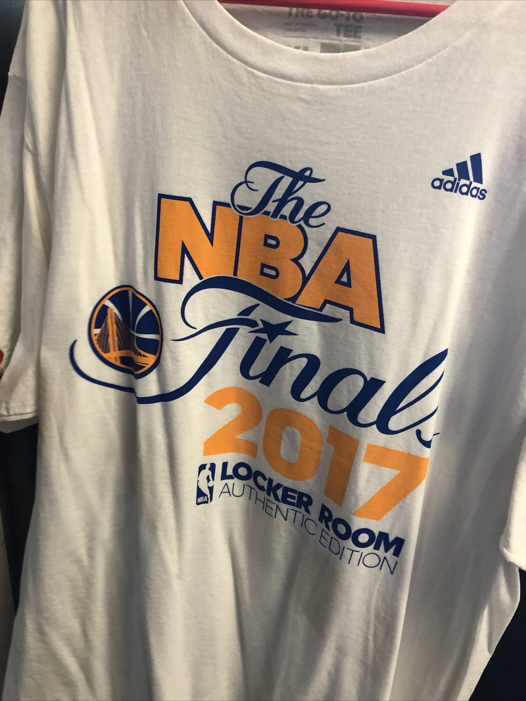 The NBA Finals 2017 Locker Room Adidas Authentic edition T Shirt Size XL2