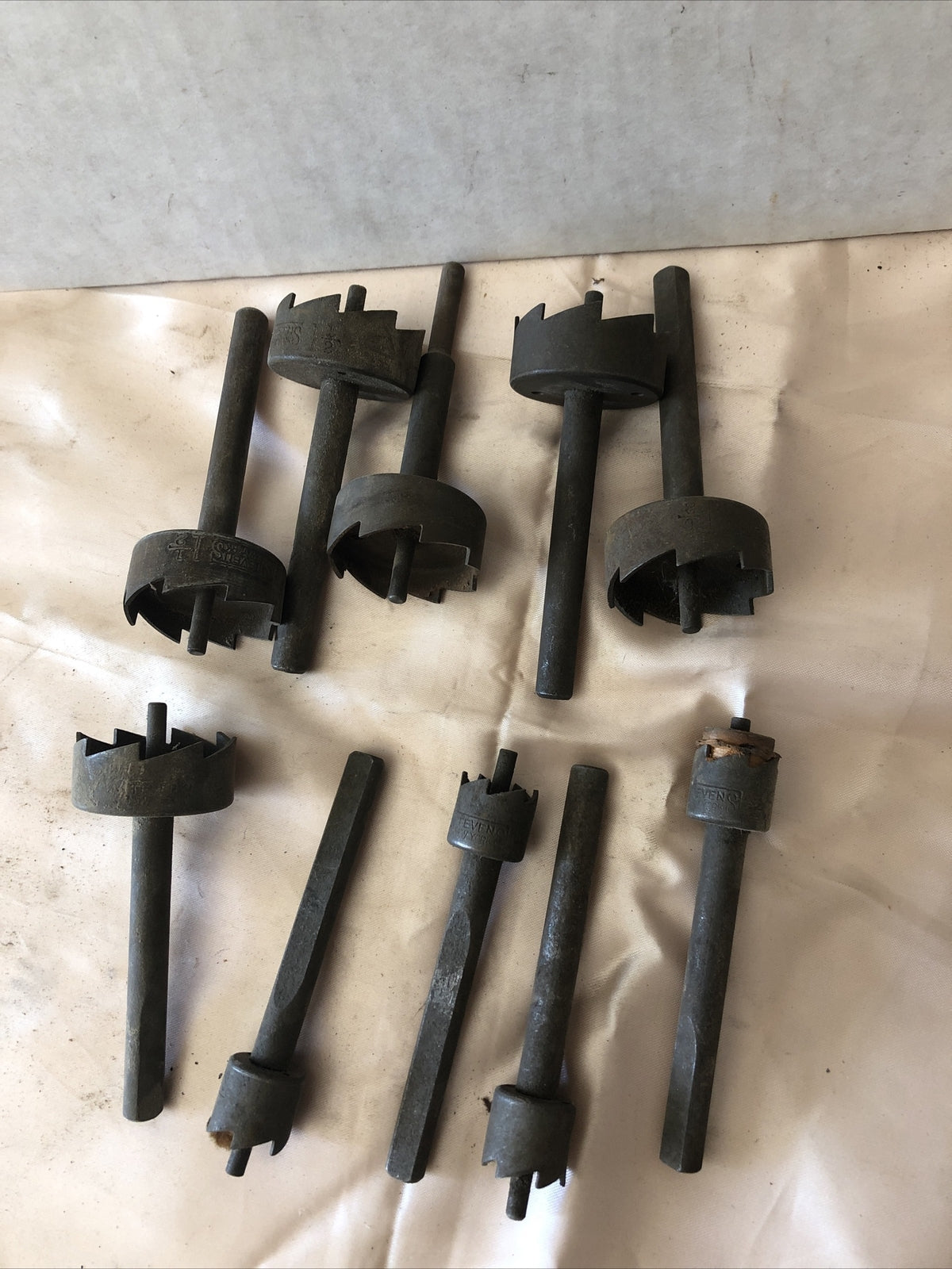 Vintage Stevens New York Shank Drill Bits Lot Of 10 Tools0