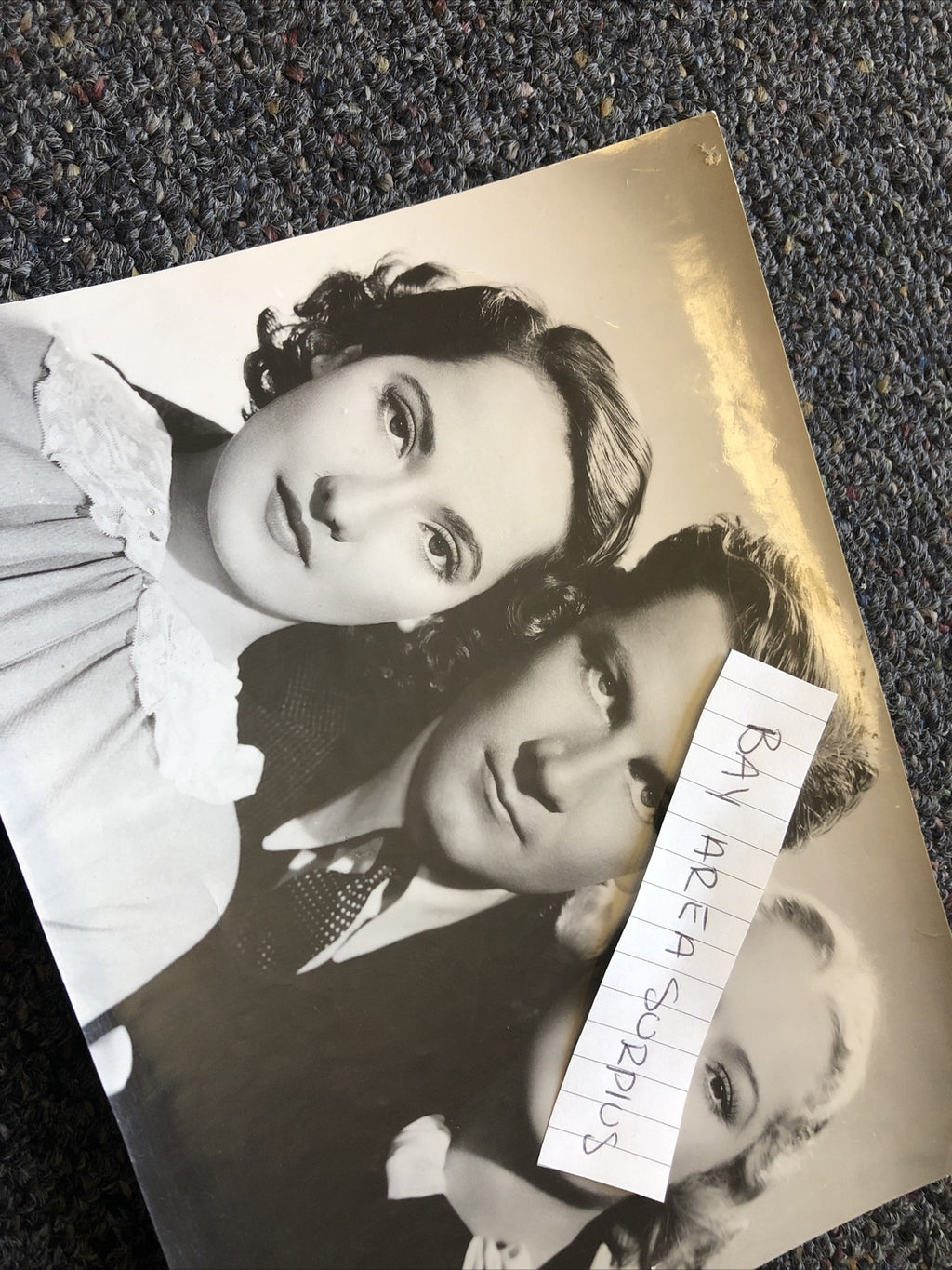 Rare Original Unpublished Photo MIRIAM HOPKINS JOEL MCCRED MERLE OBERON 8.5”x6”1