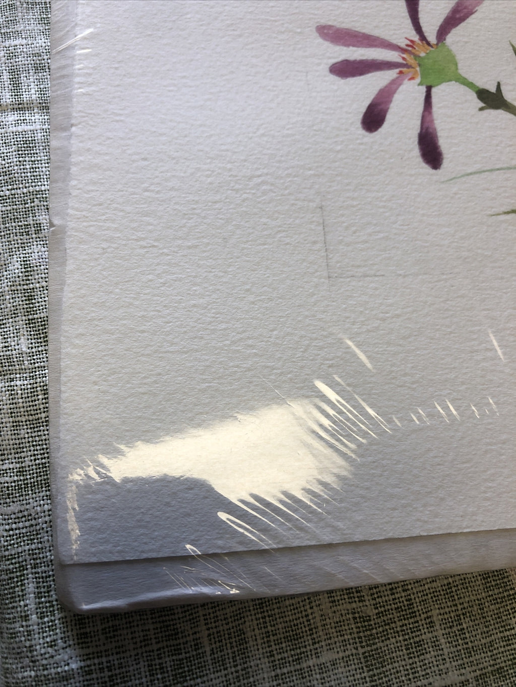 Vintage 1991 Floral Etching Singed By Bailey 15.5”x11”4