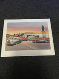 JACK SCHMITT “Wings” Signed 1990 - 14”X11” Richfield Oil0