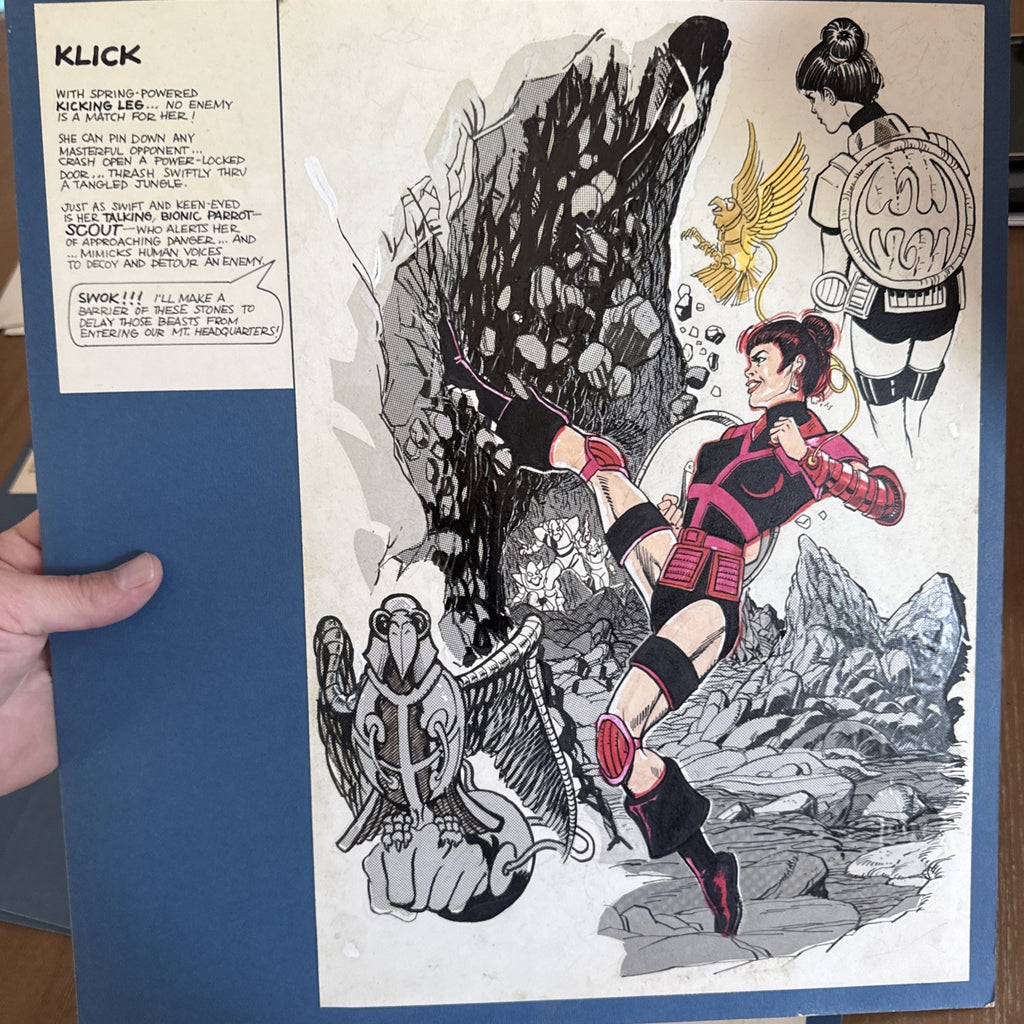 Vintage 1980s Golden Girl Guardians Of The Gemstones Concept Art 14 Pcs Drawings14