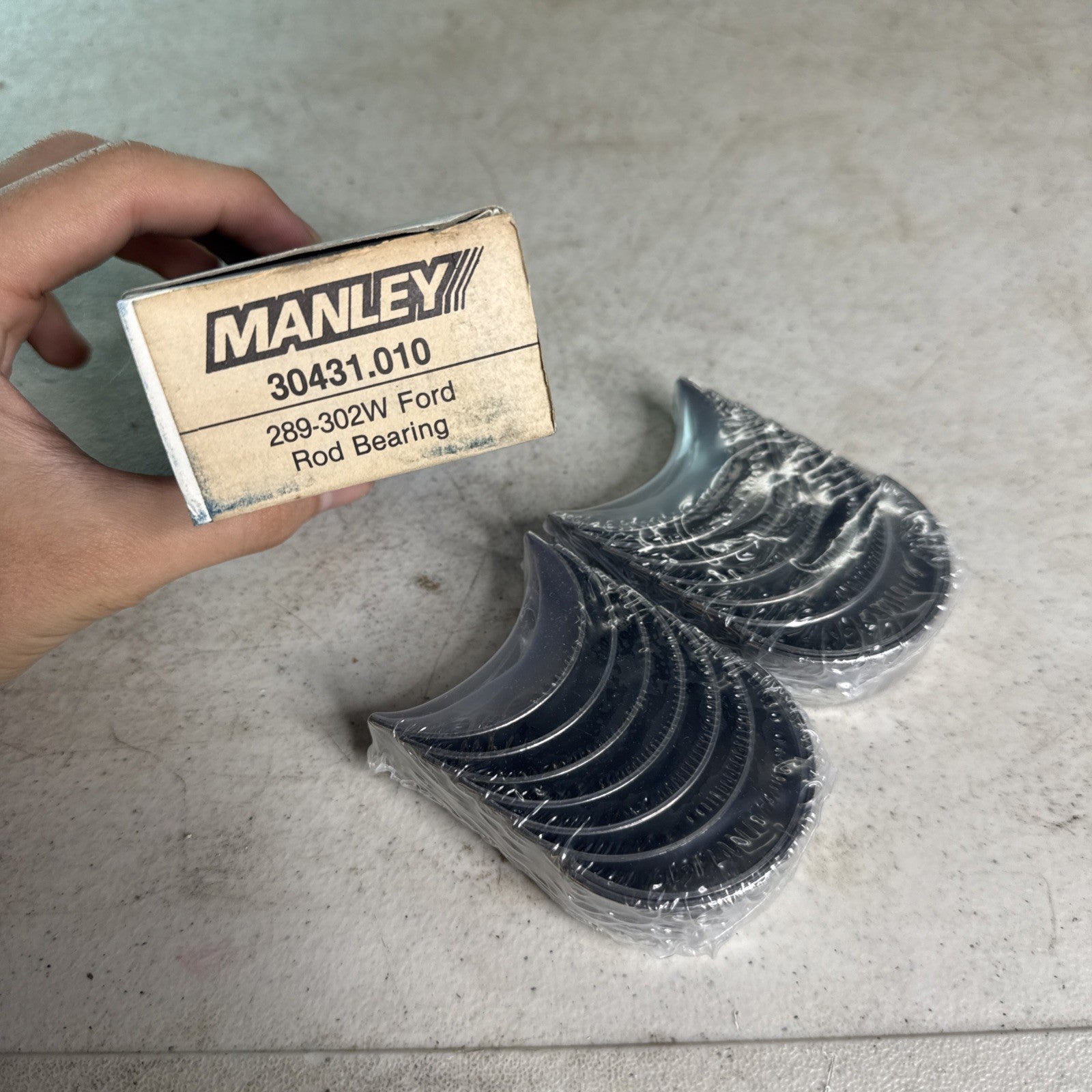 NOS Manley Performance Rod Bearing Set, part number 30431.0100