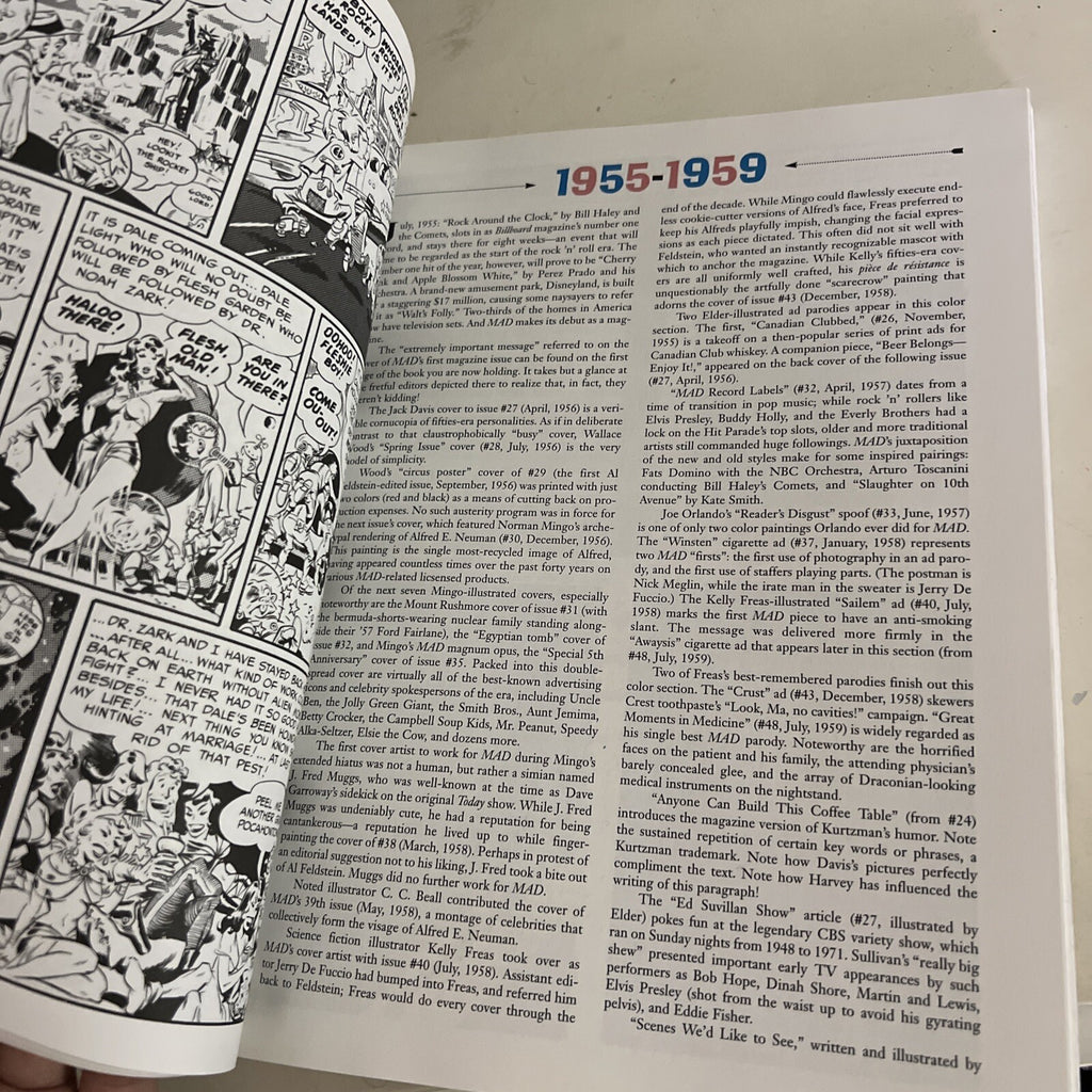 MAD Magazine About The Fifties Book - 50’s Mt Rushmore - Comedy Comic Strip2
