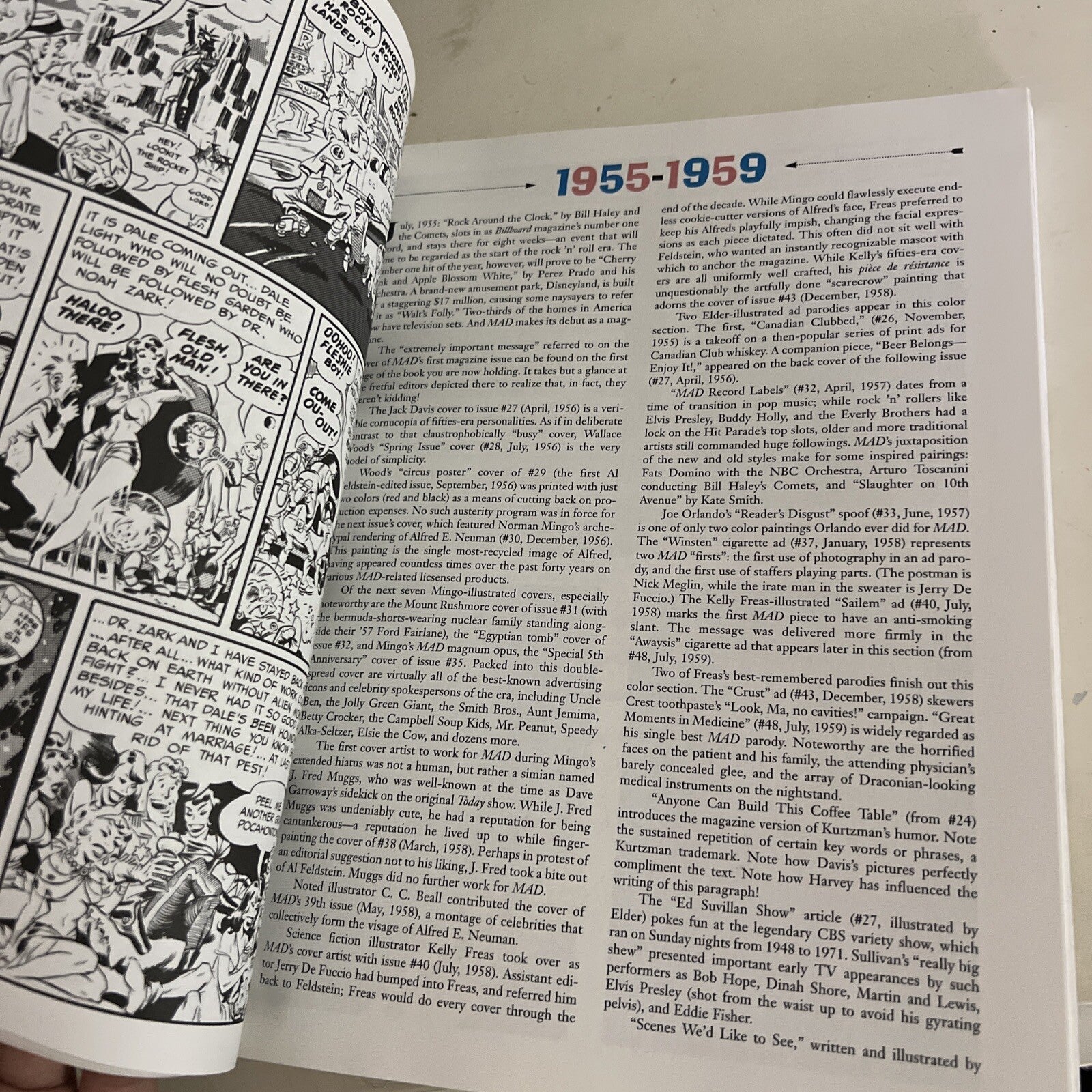 MAD Magazine About The Fifties Book - 50’s Mt Rushmore - Comedy Comic Strip2