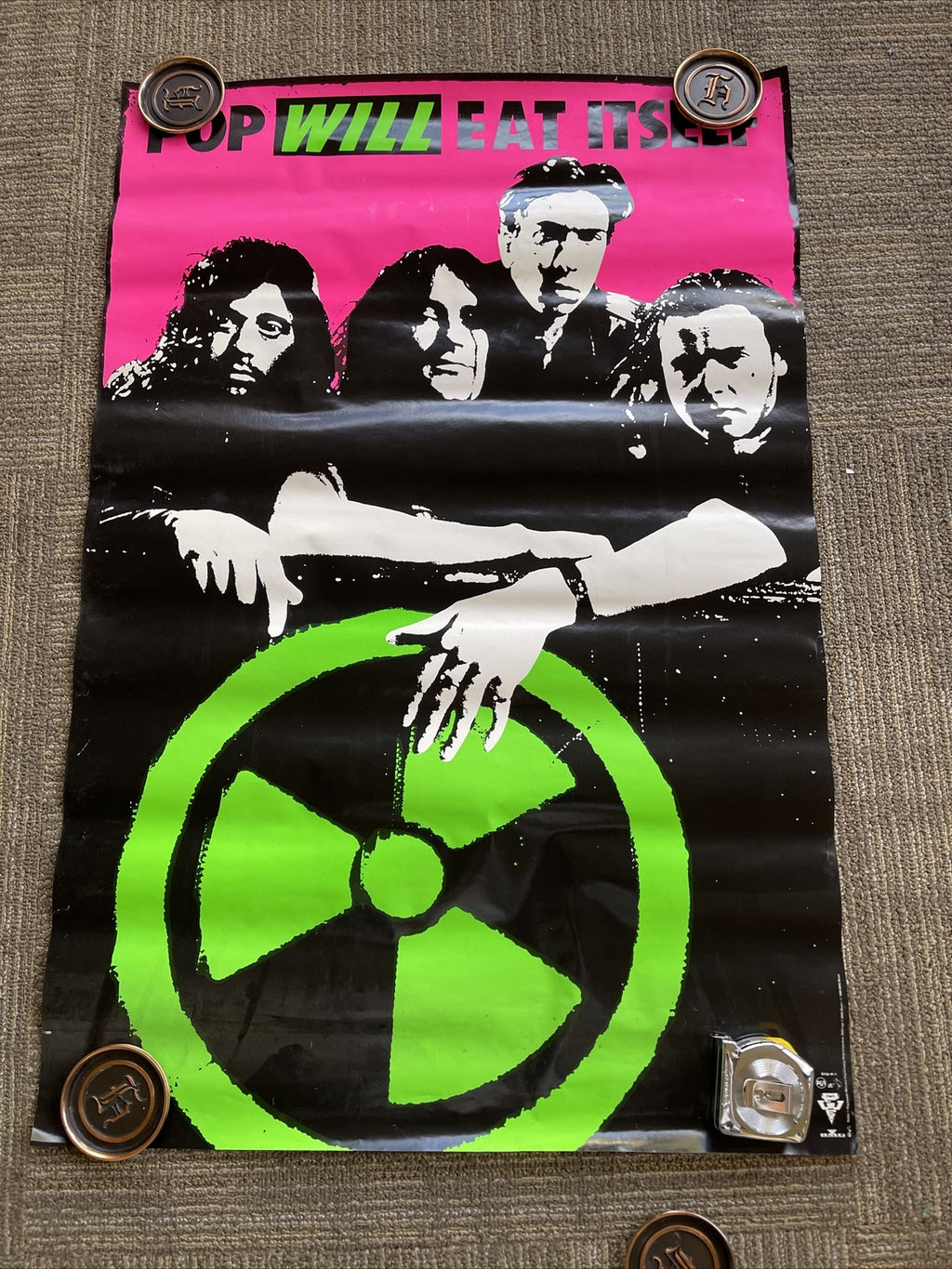 #15 1989 POP WILL EAT ITSELF Record ALBUM Store PROMO POSTER0