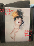 vintage BETTIE PAGE PINUP CALENDAR 2004 OLIVIA SEALED Seductive Talent0