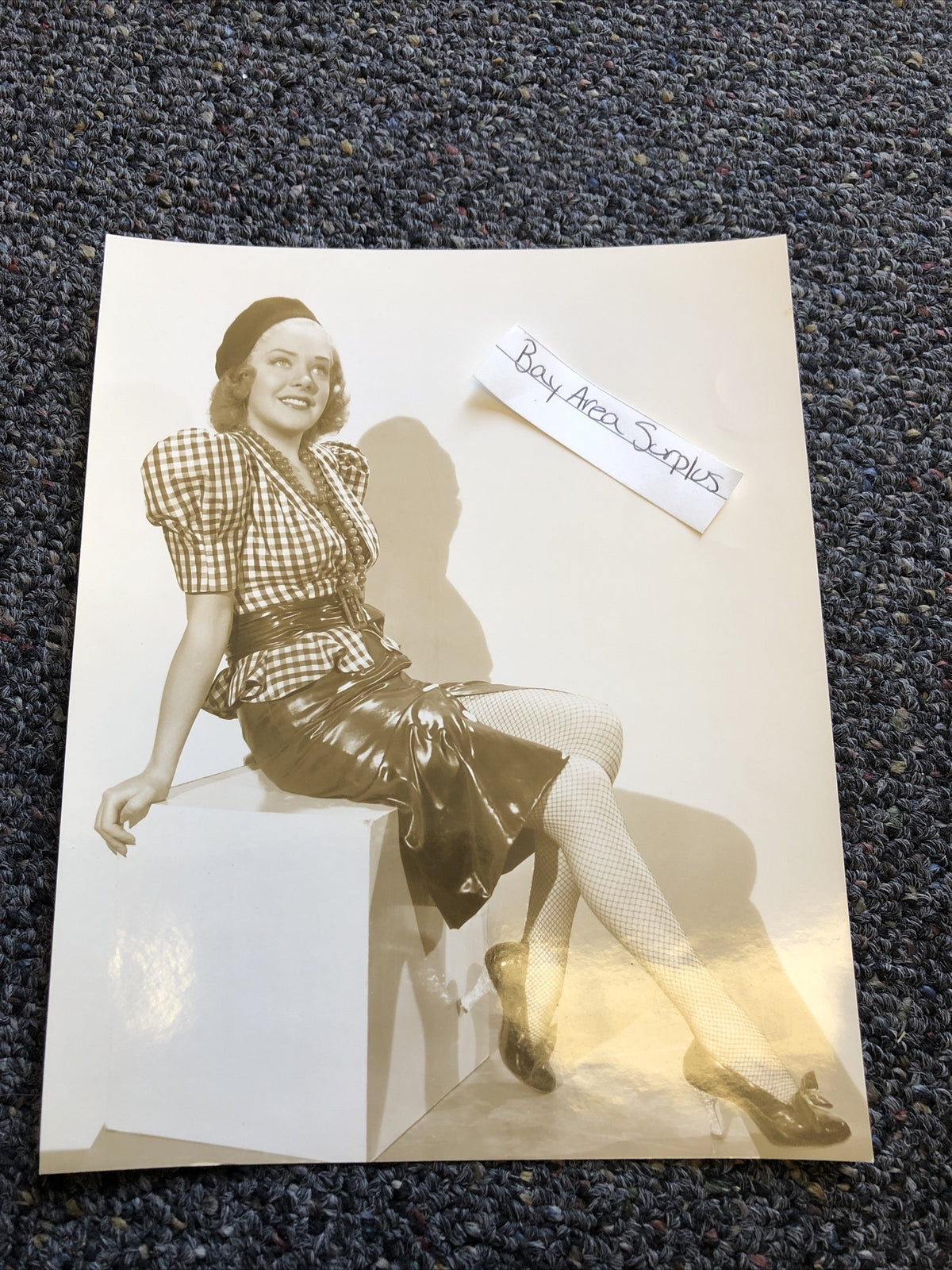 Rare Original Unpublished Photo Of ALICE FAYE Photograph Glamour Shot 8”x6”0