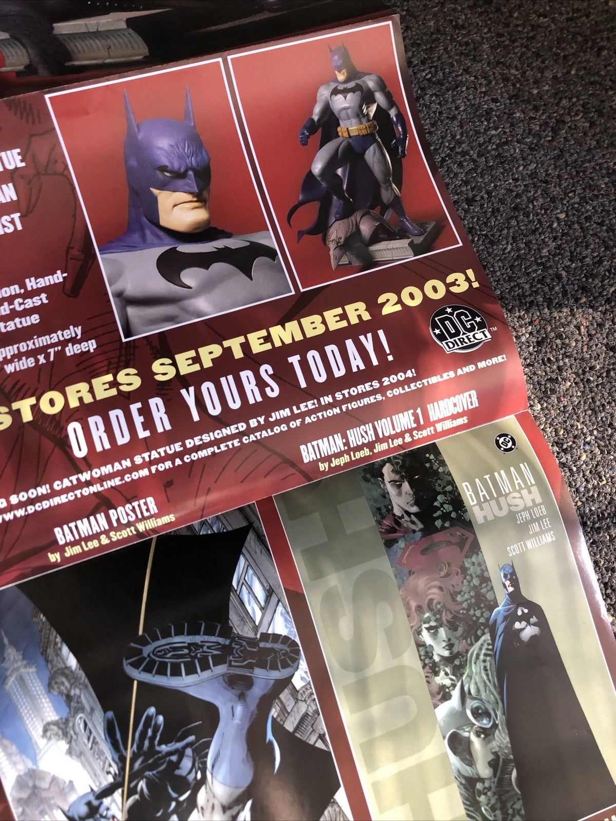 Vintage Batman 2003 PROMO Poster 34”x11”1