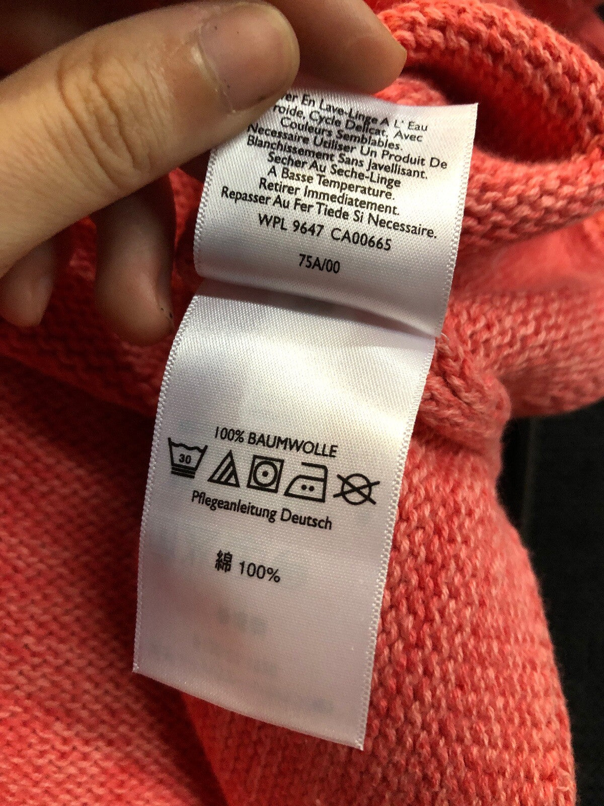 NWT Eddie Bauer Rose Pink Cotton Knit Crew Neck Cardigan Sweater Women Size XXL3