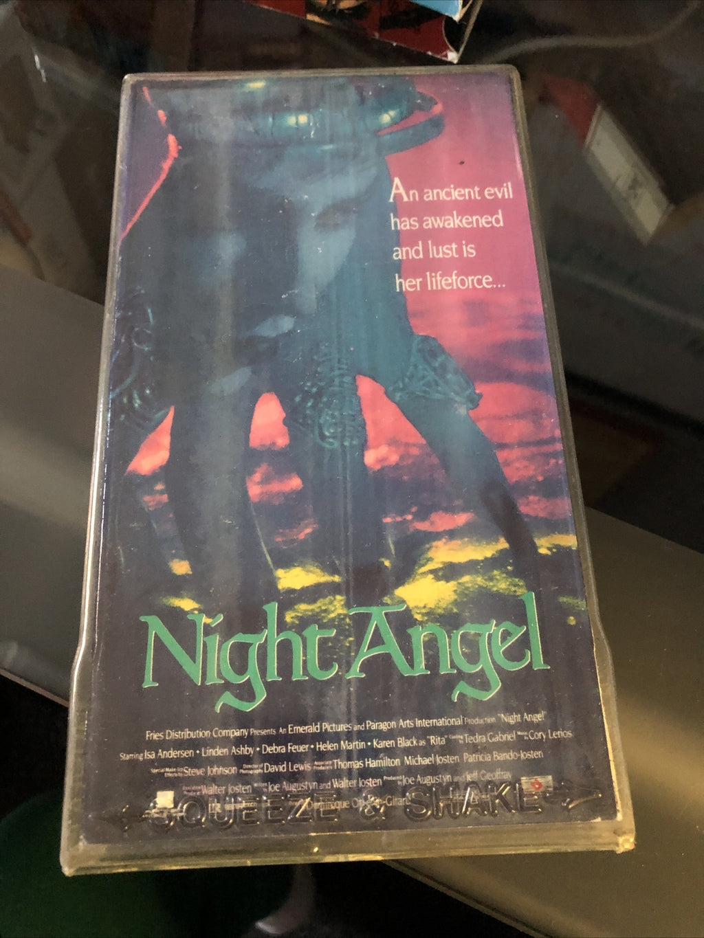 NIGHT ANGEL - VHS - (1990) - HORROR - FRIES HOME VIDEO -0