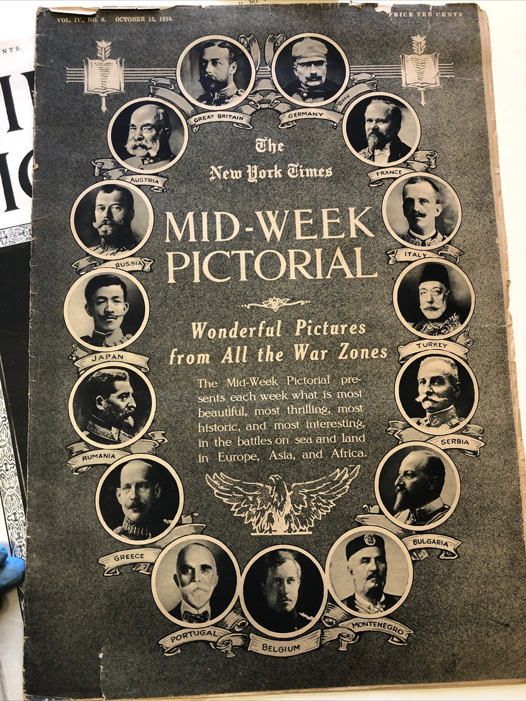 Lot 4: NEW YORK TIMES MID WEEK PICTORIAL MAGAZINE 1915-1917 WWI WAR NEWS PHOTOS7