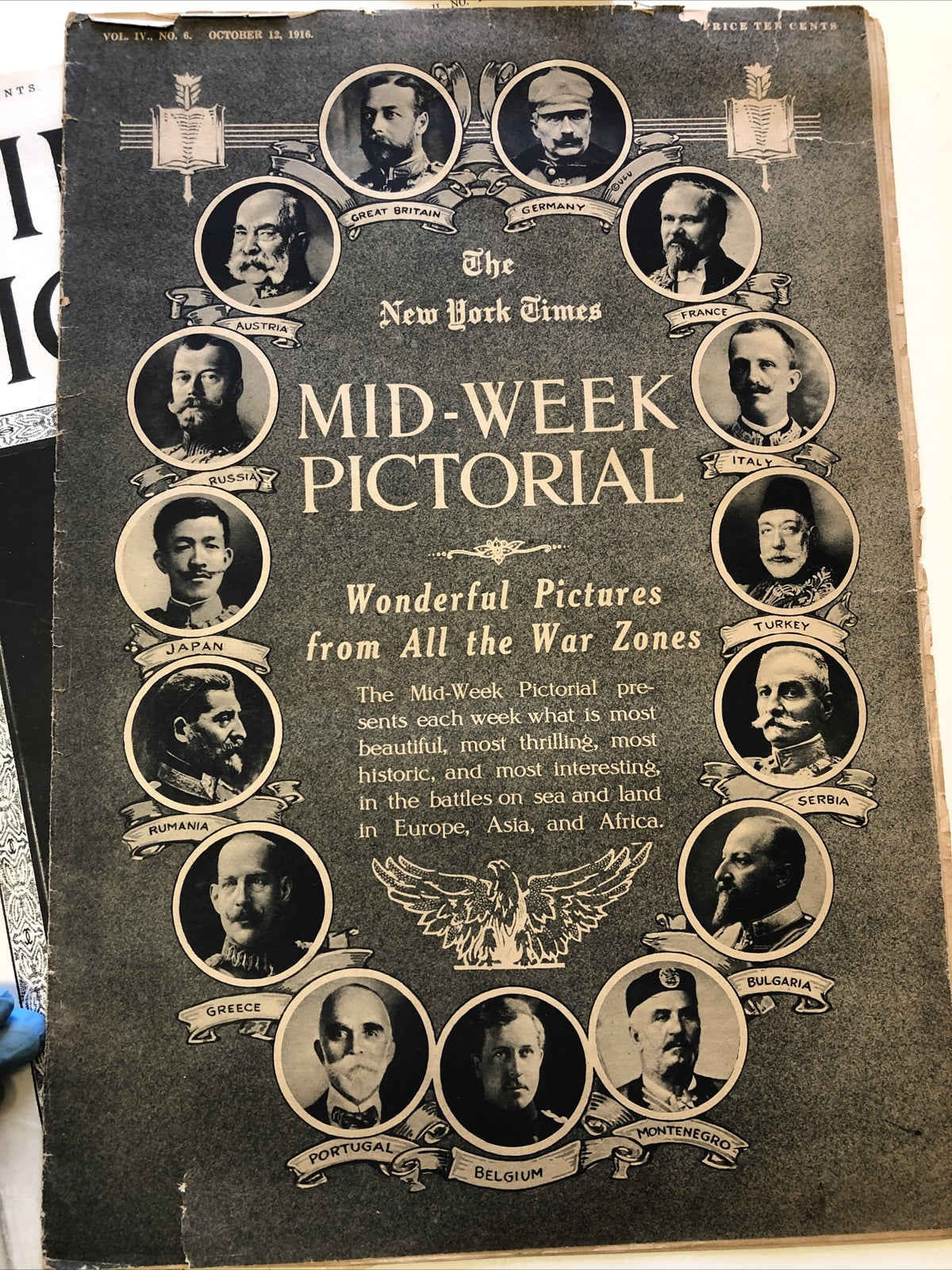 Lot 4: NEW YORK TIMES MID WEEK PICTORIAL MAGAZINE 1915-1917 WWI WAR NEWS PHOTOS7