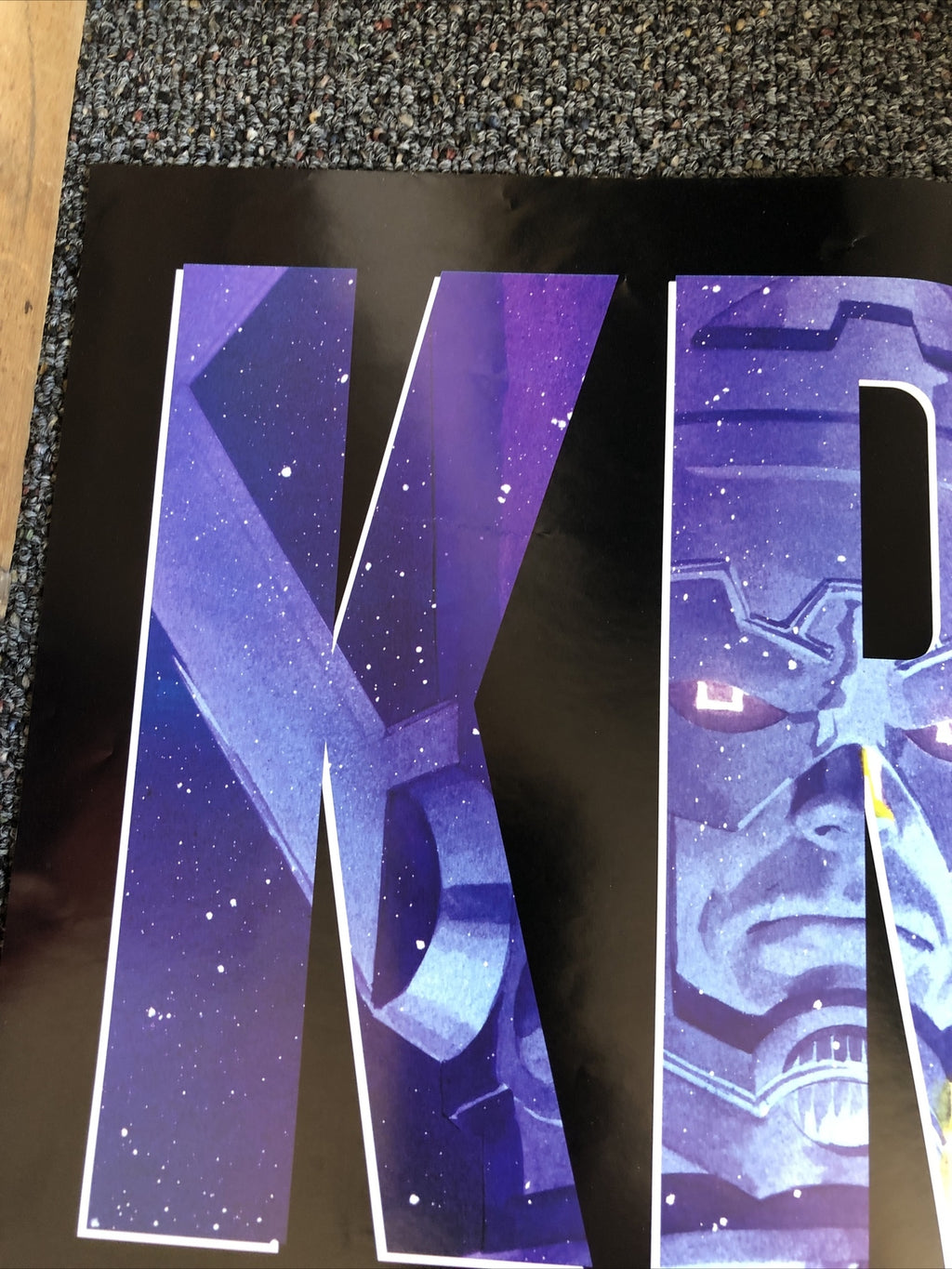 VINTAGE SUPERMAN/FANTASTIC FOUR Krypton Calactus Dc Comics PROMO POSTER4
