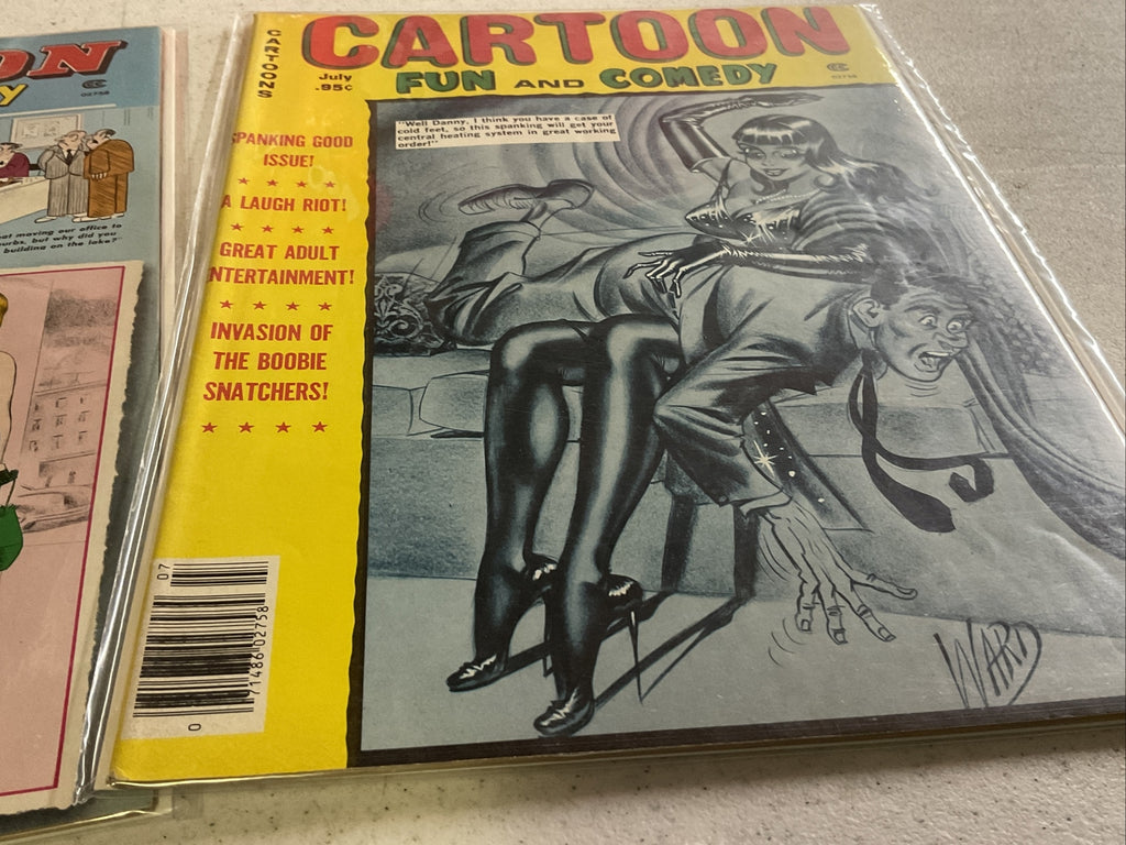 Vintage Cartoon Fun and Comedy Magazine Lot Of 5 Cartoons and Pinups - 1977-819