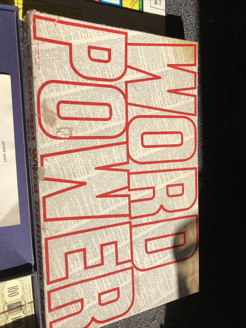 Vintage Word Power Board Game By Avalon Hill3
