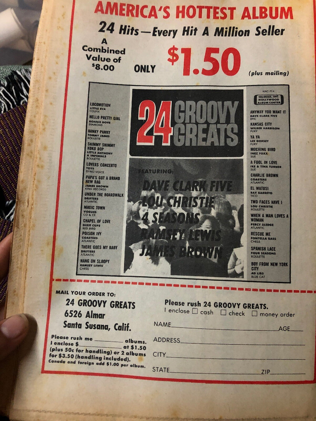 KYA Beat Music Newspaper April 8, 1967 Vol. 2, #19 America’s Pop Music NewSpaper1