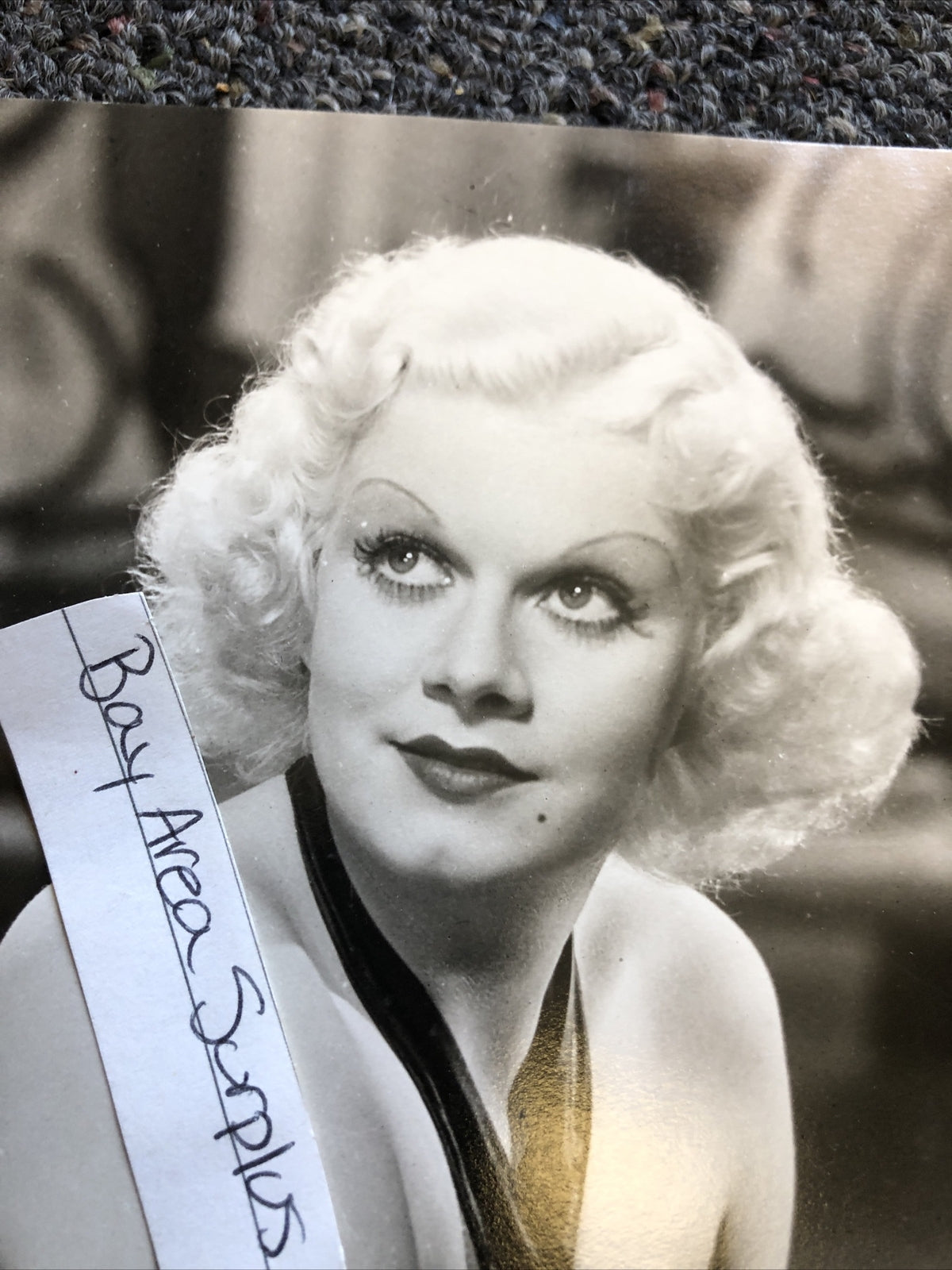 RARE Original Vintage Photo Of JEAN HARLOW Unpublished 9”x7.5”6