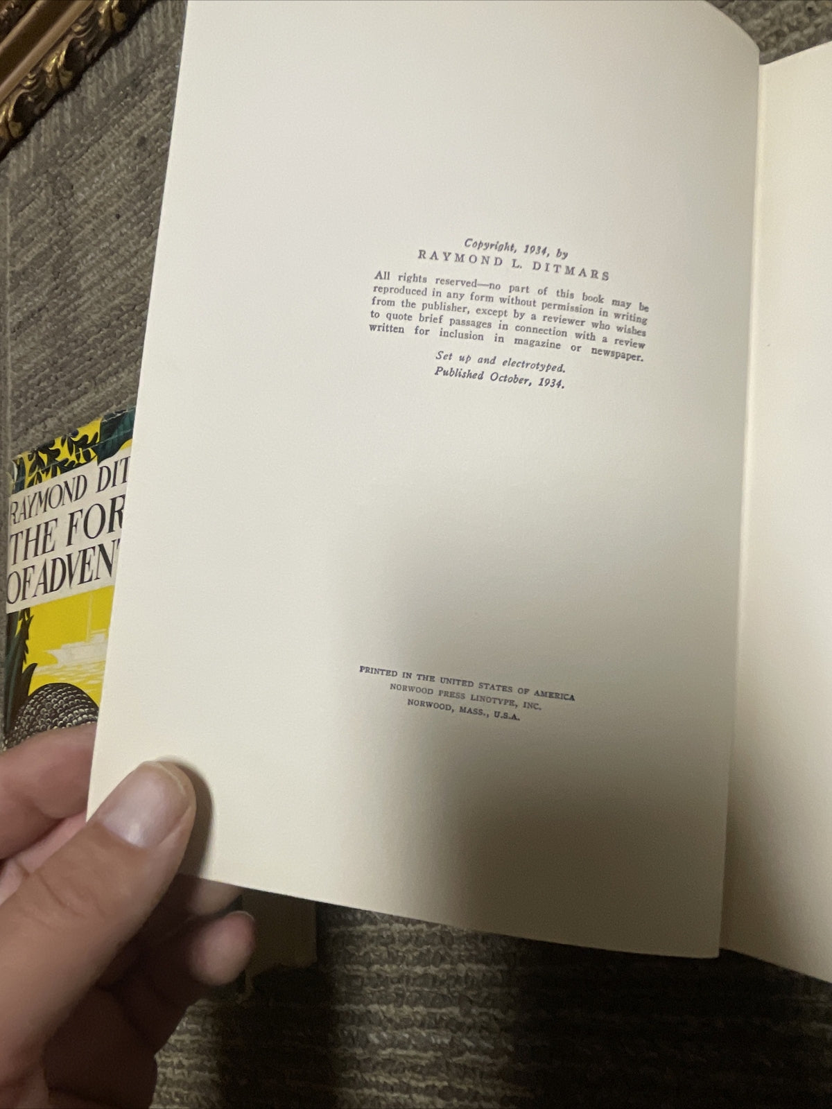 Confessions of a Scientist by Raymond Ditmars 1934 First Edition dust jacket6