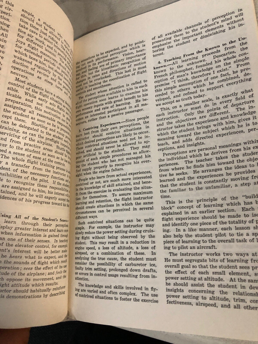 Vtg Flight Instructor's Handbook Federal Aviation Agency Paperback AC61 16A APR4