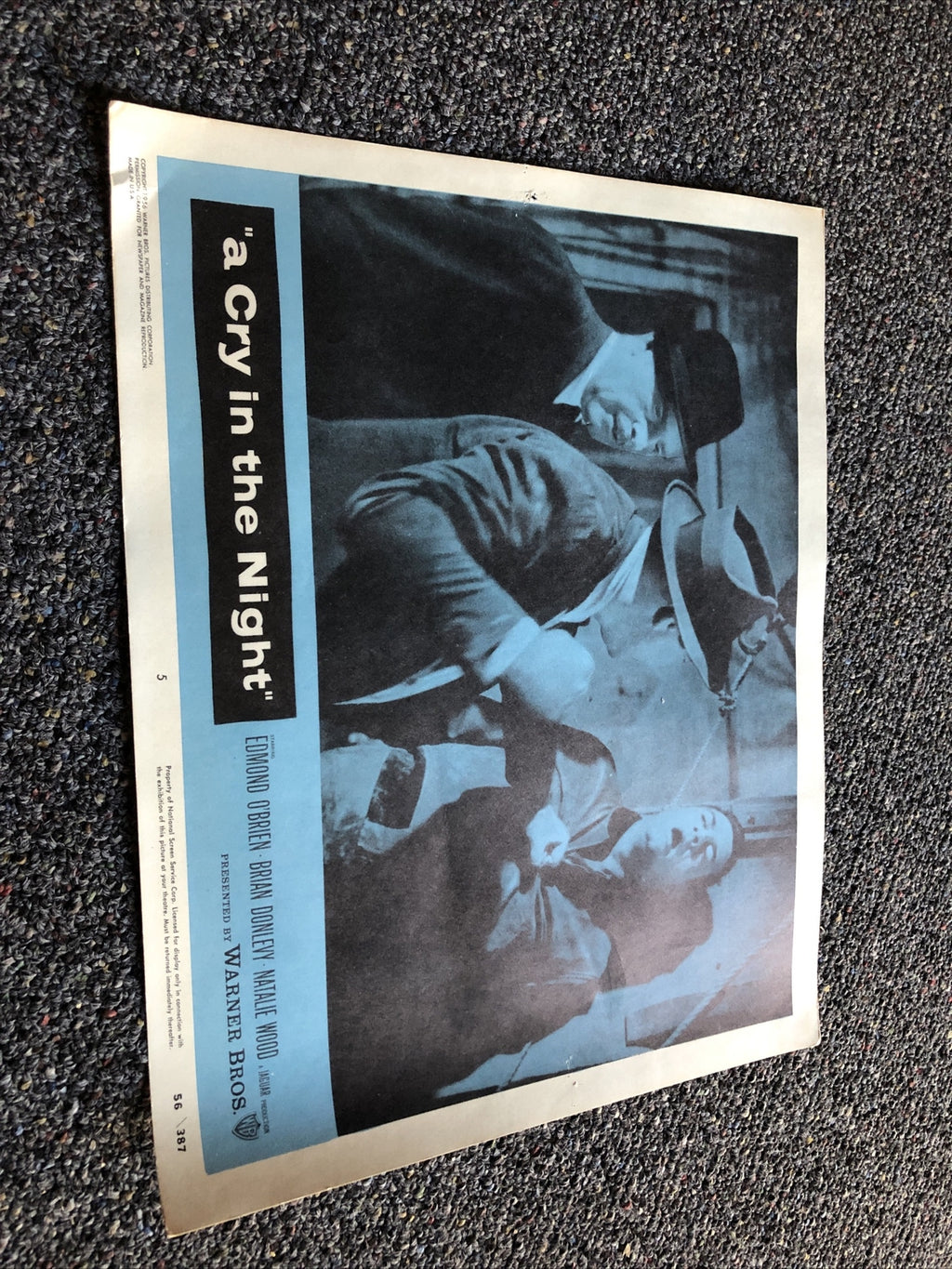 A CRY IN THE NIGHT Lobby Card #51