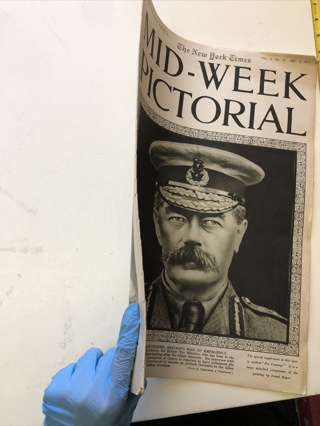 Lot 4: NEW YORK TIMES MID WEEK PICTORIAL MAGAZINE 1915-1917 WWI WAR NEWS PHOTOS11