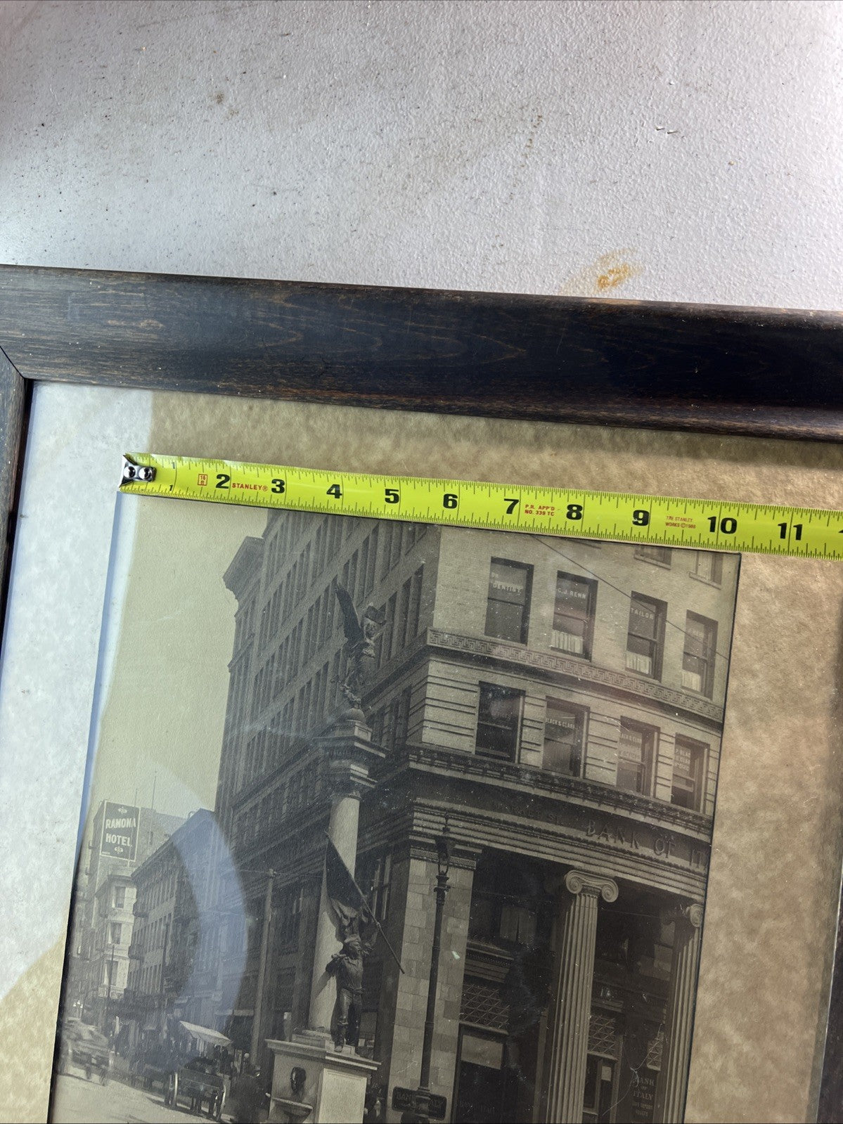 Vintage 1920s Gabriel Moulin Framed Photo – SF Bank of Italy & Victory Monument8