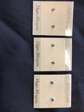 Round Circle Stud Earrings 5mm Light Crystal Made with Swarovski Hypoallergenic0