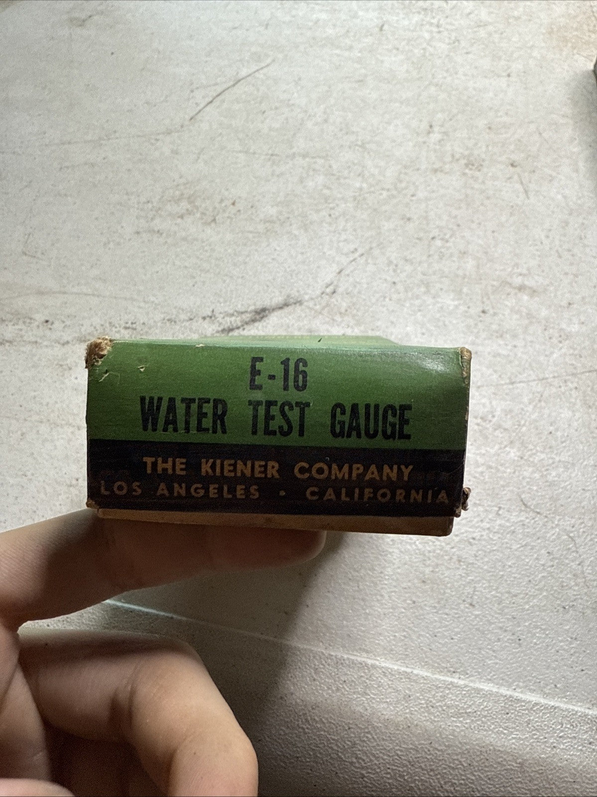 Vintage E-16 0-300 Lbs. Water Test Gauge By The Kiener Company New In Box.7