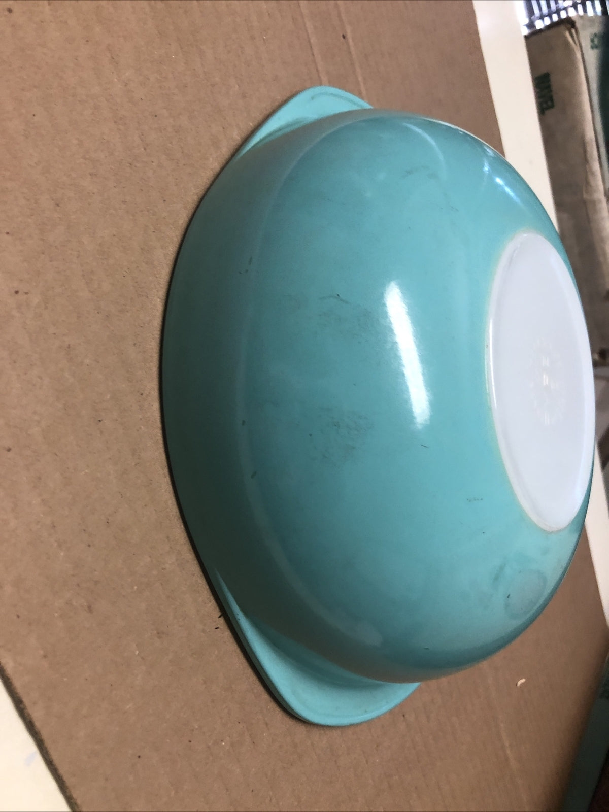 Vintage 1960’s Pyrex Turquoise Casserole Dish 024 2QT4