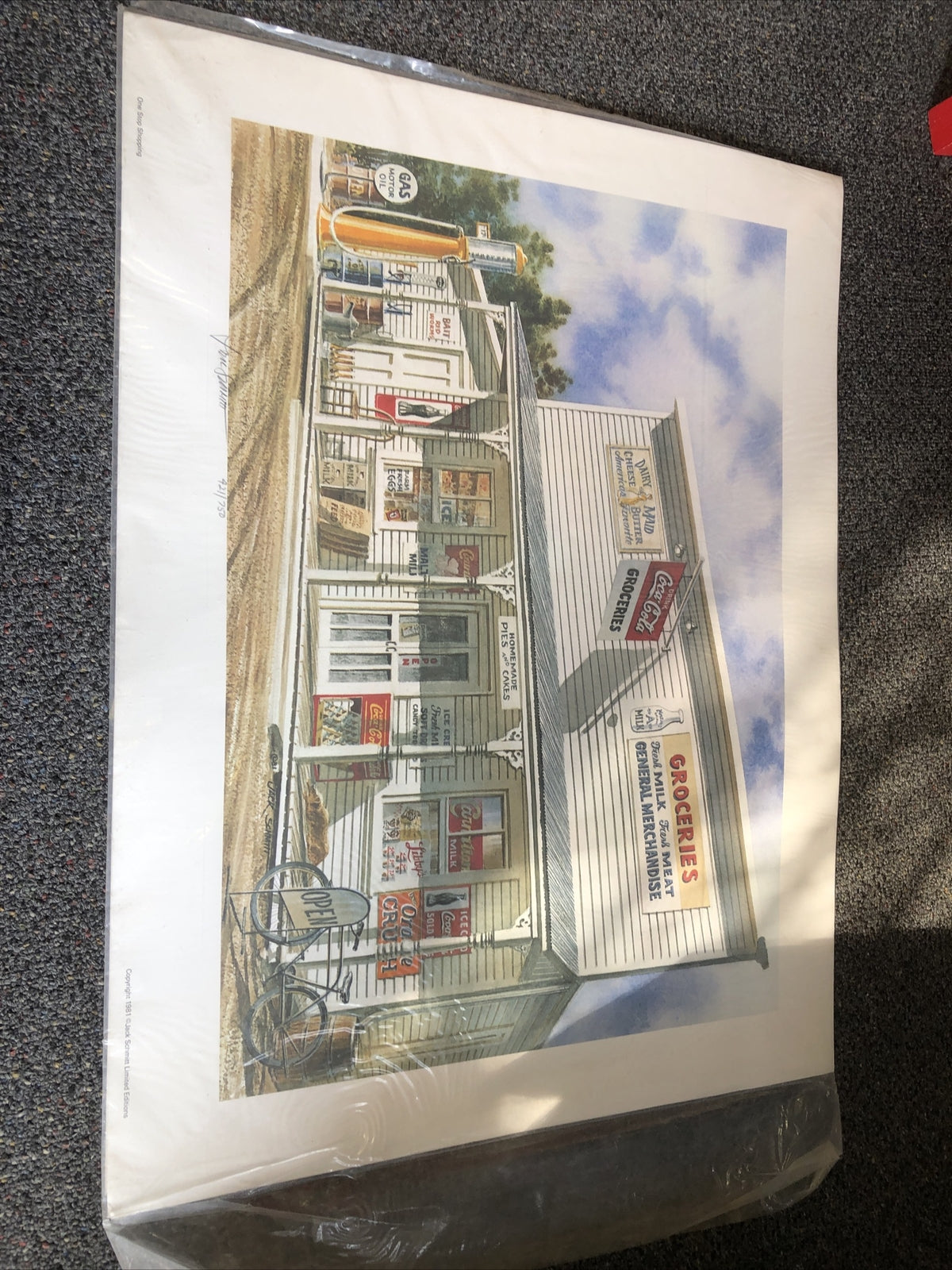 Rare Vintage One Stop Shopping Signed By Jack Schmitt Limited Editions 421/7500