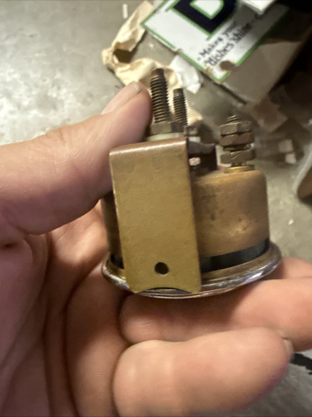 Vintage Stewart Warner mech Ampress gauge 1950s??4