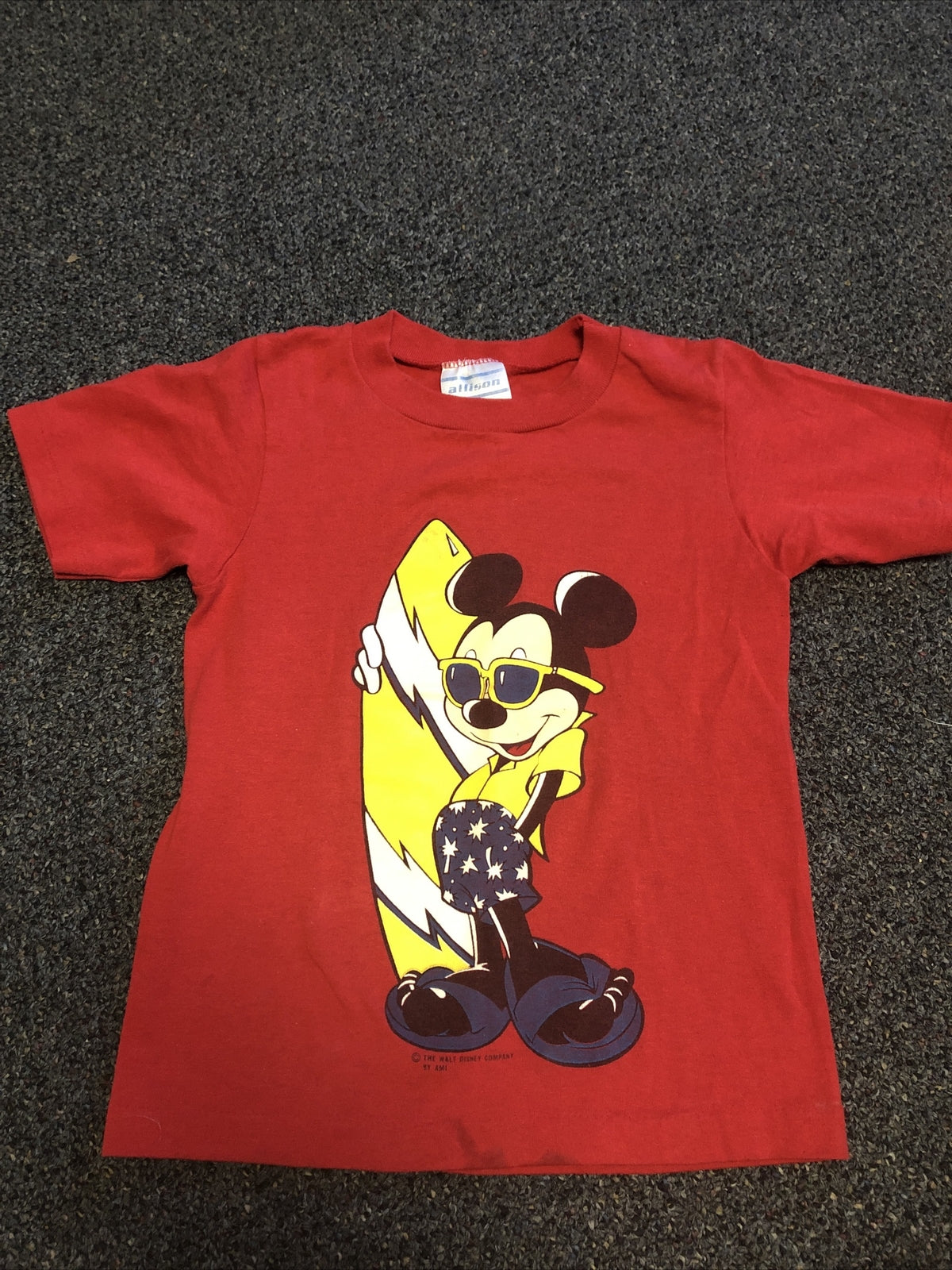 Allison Vintage Mickey Mouse Kids Shirt Size Small 8-100
