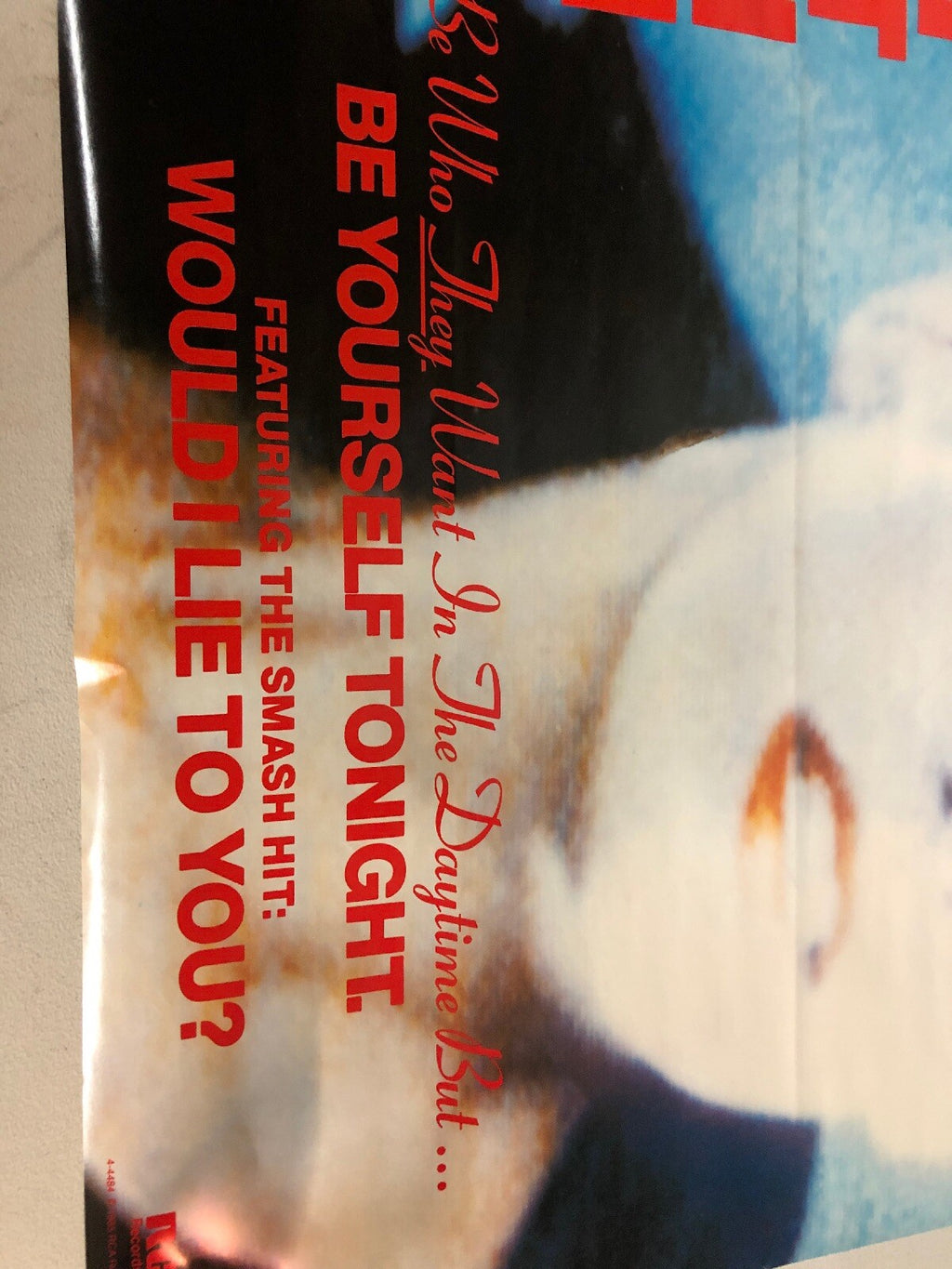 Eurythmics Be Who They Want In The Day But Be Yourself Tonight Poster 22”x22”1