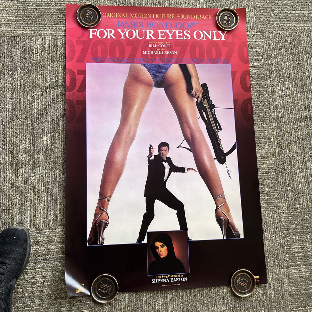 #196 1981 James Bond Sheena Easton Record Promo Poster 24x36 For Your Eyes Only0