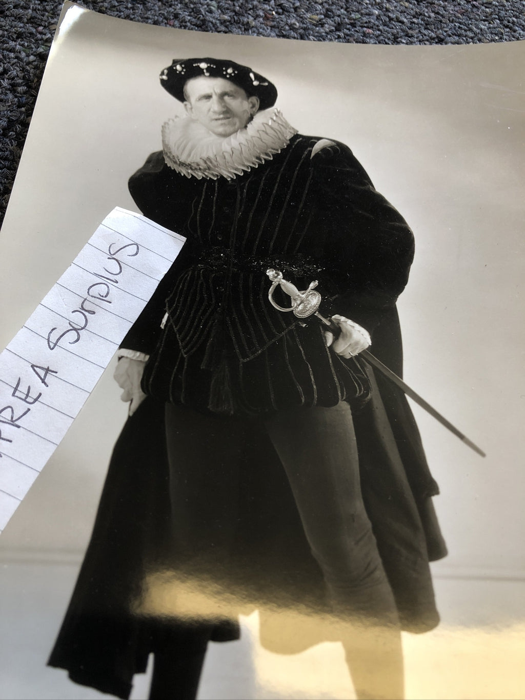 RARE Original Photo Of Jimmy Durante “Don Juan” Black/White Candid Shot 9”x6.5”2